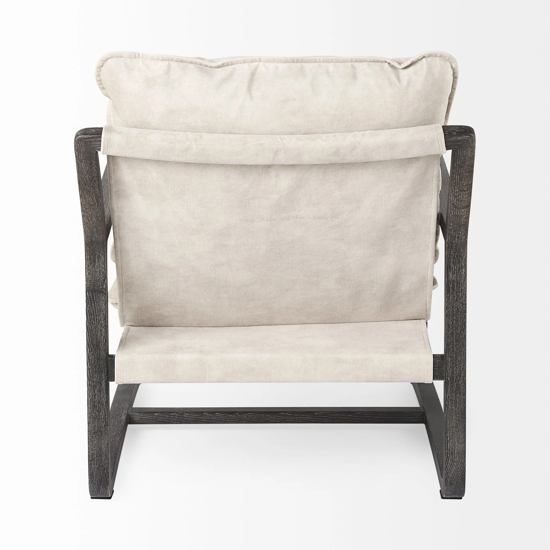 Modern Rustic Cozy Black and Cream Accent Chair By Homeroots - Image 5