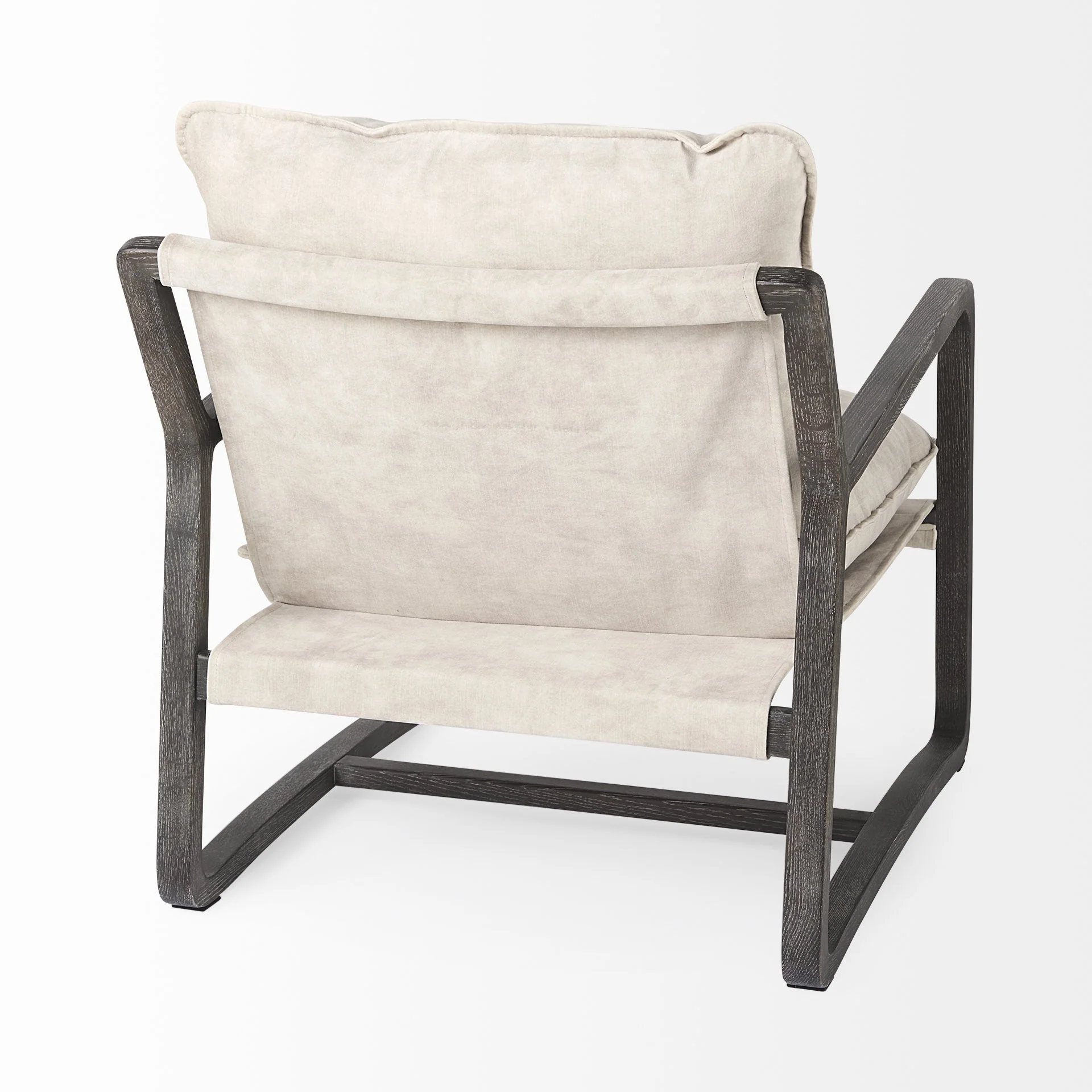 Modern Rustic Cozy Black and Cream Accent Chair By Homeroots - Image 6