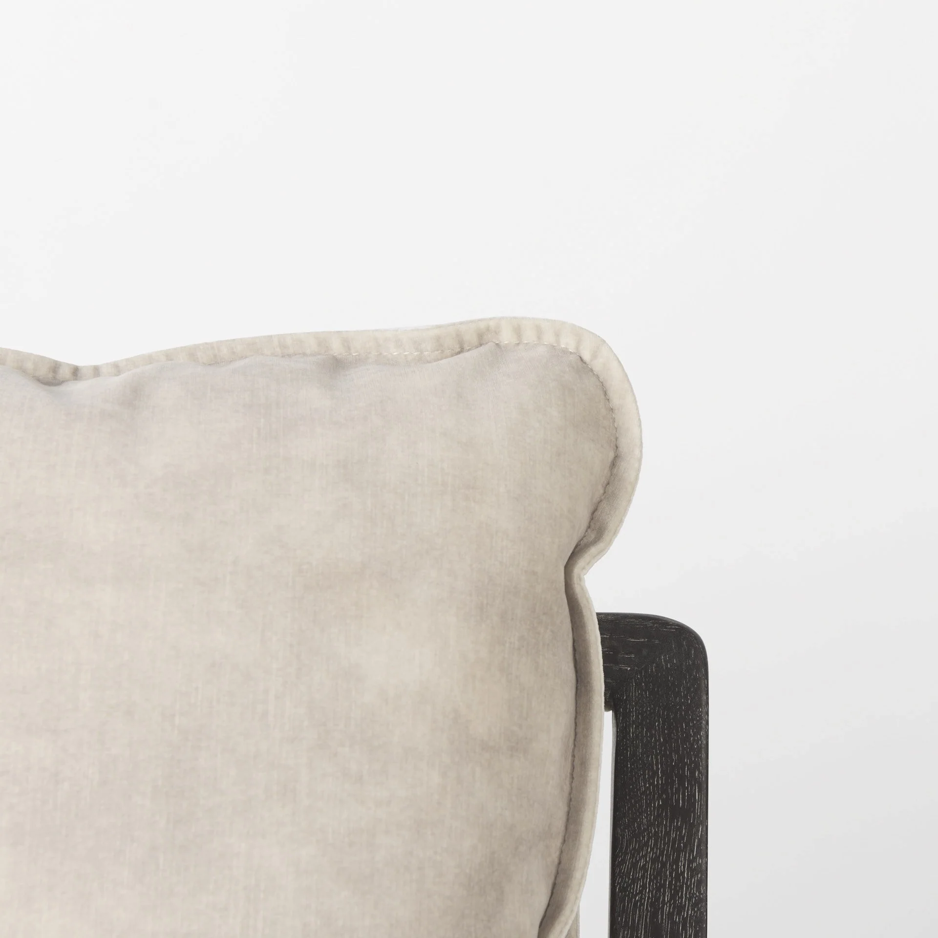 Modern Rustic Cozy Black and Cream Accent Chair By Homeroots - Image 7