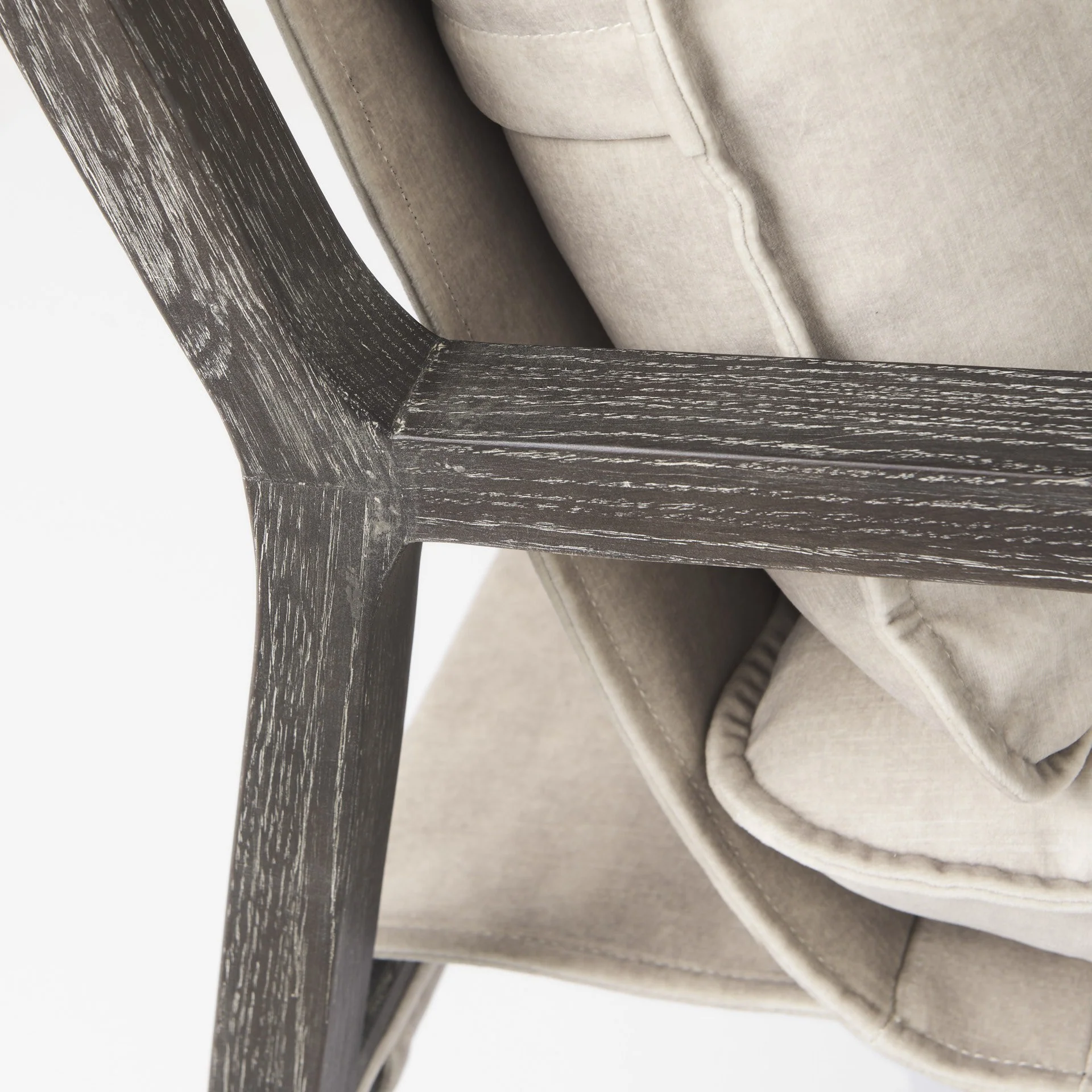 Modern Rustic Cozy Black and Cream Accent Chair By Homeroots - Image 8