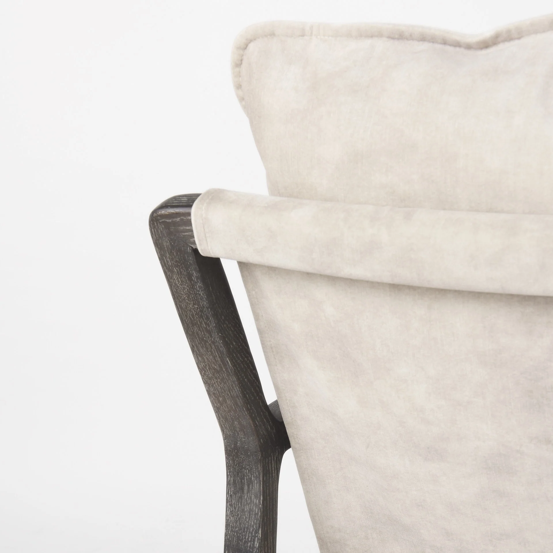 Modern Rustic Cozy Black and Cream Accent Chair By Homeroots - Image 9