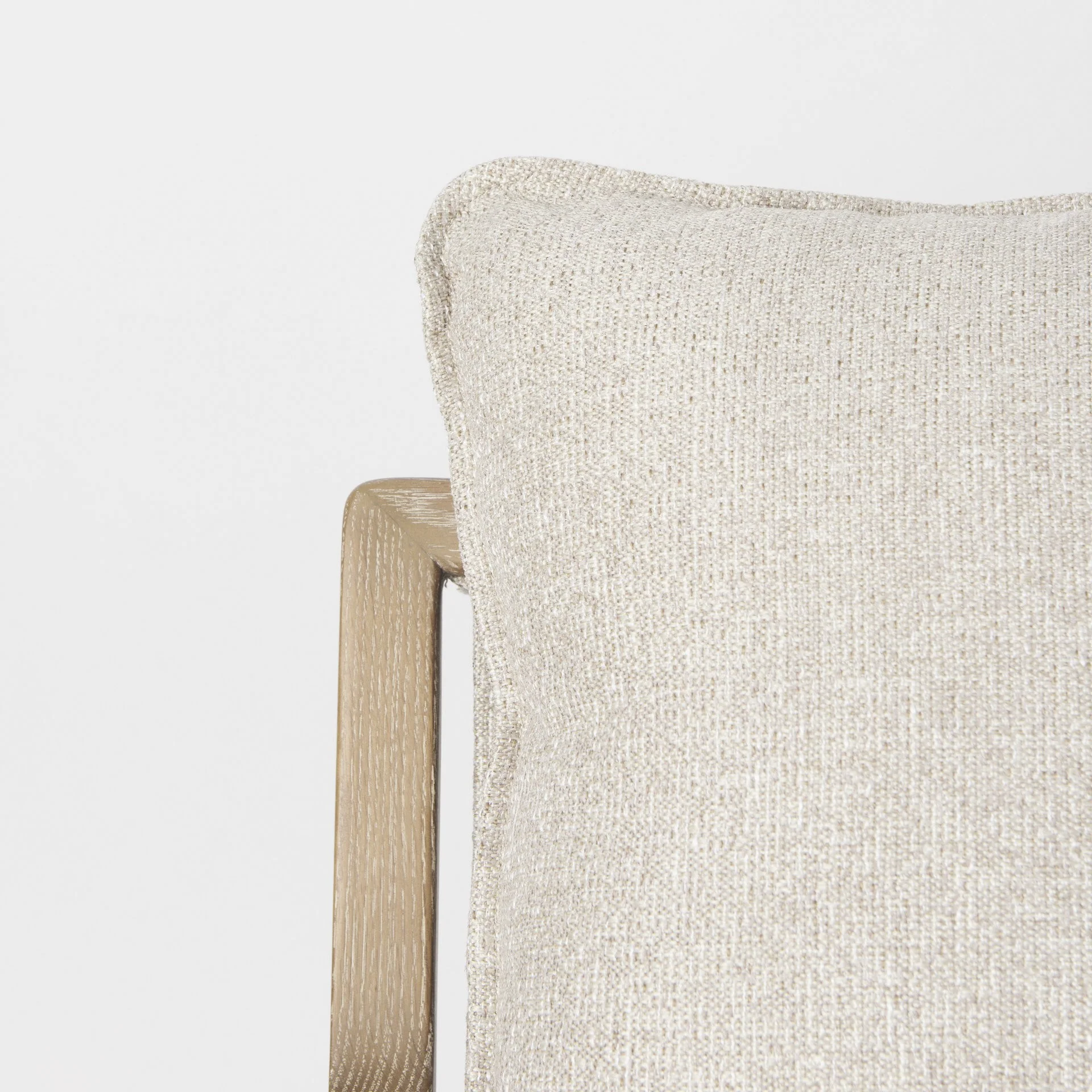 Modern Rustic Cozy Brown and Oatmeal Accent Chair By Homeroots - Image 7