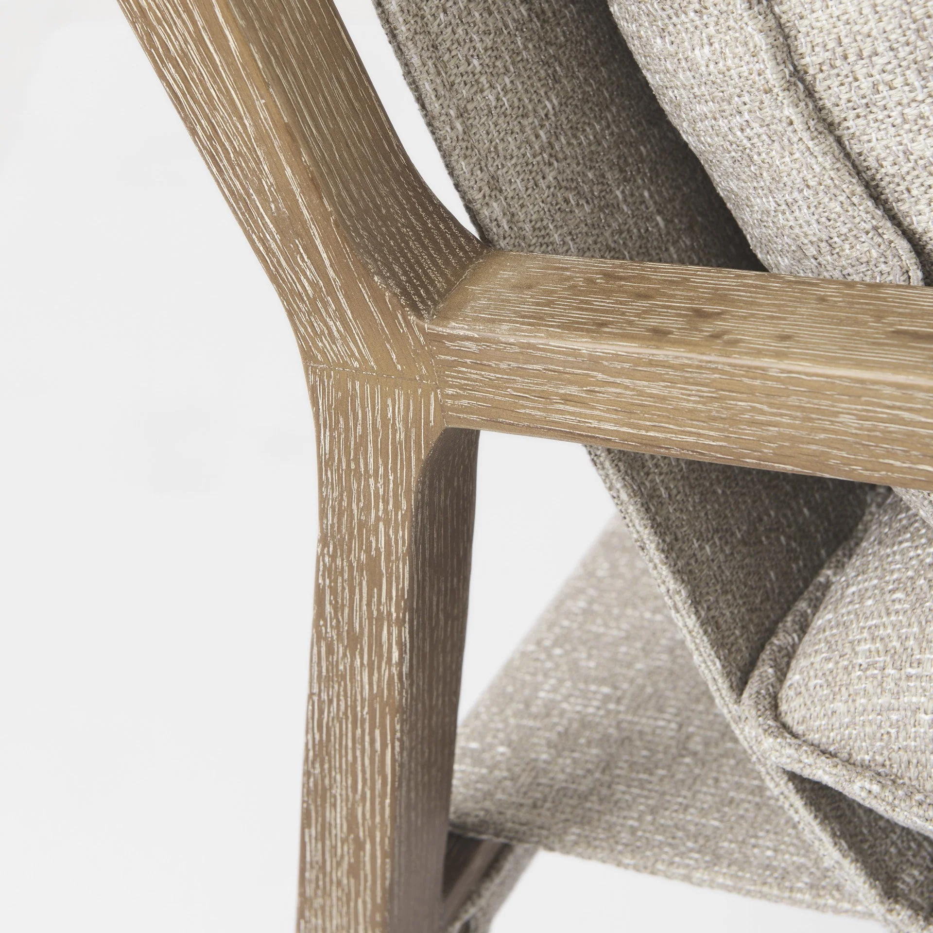 Modern Rustic Cozy Brown and Oatmeal Accent Chair By Homeroots - Image 8