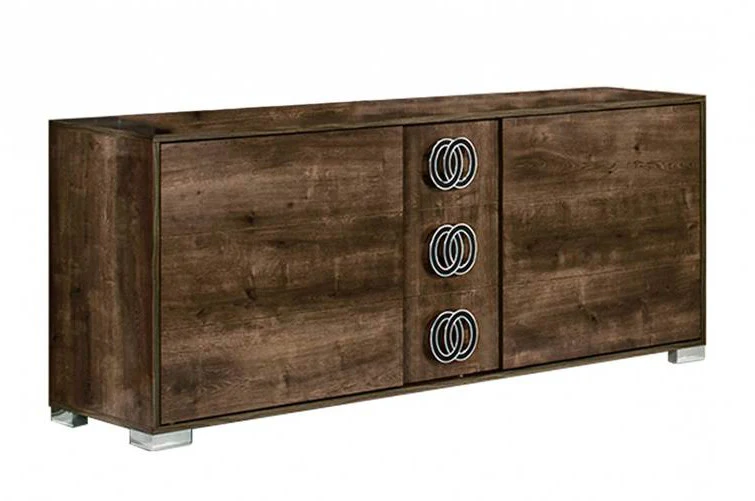 Modern Rustic Italian 3 Drawer Dresser By Homeroots - Image 3