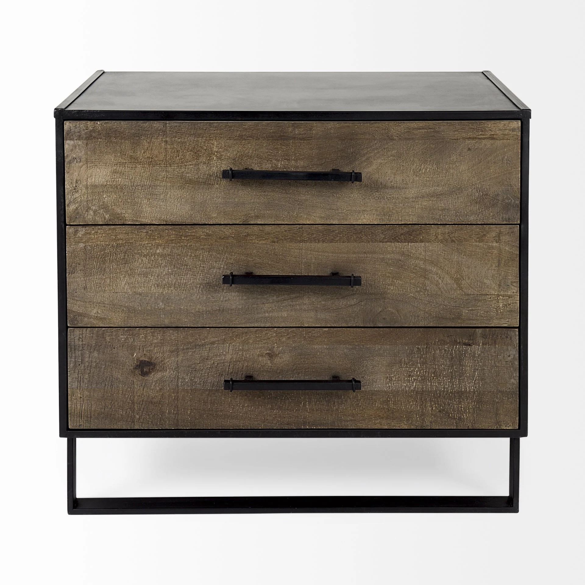Modern Rustic Light Brown Wooden Cabinet By Homeroots - Image 2