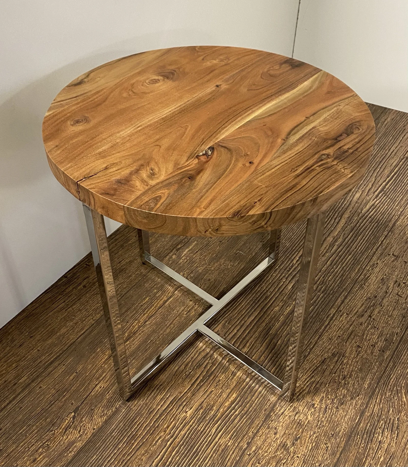 Modern Rustic Side or End Table By Homeroots - Image 5