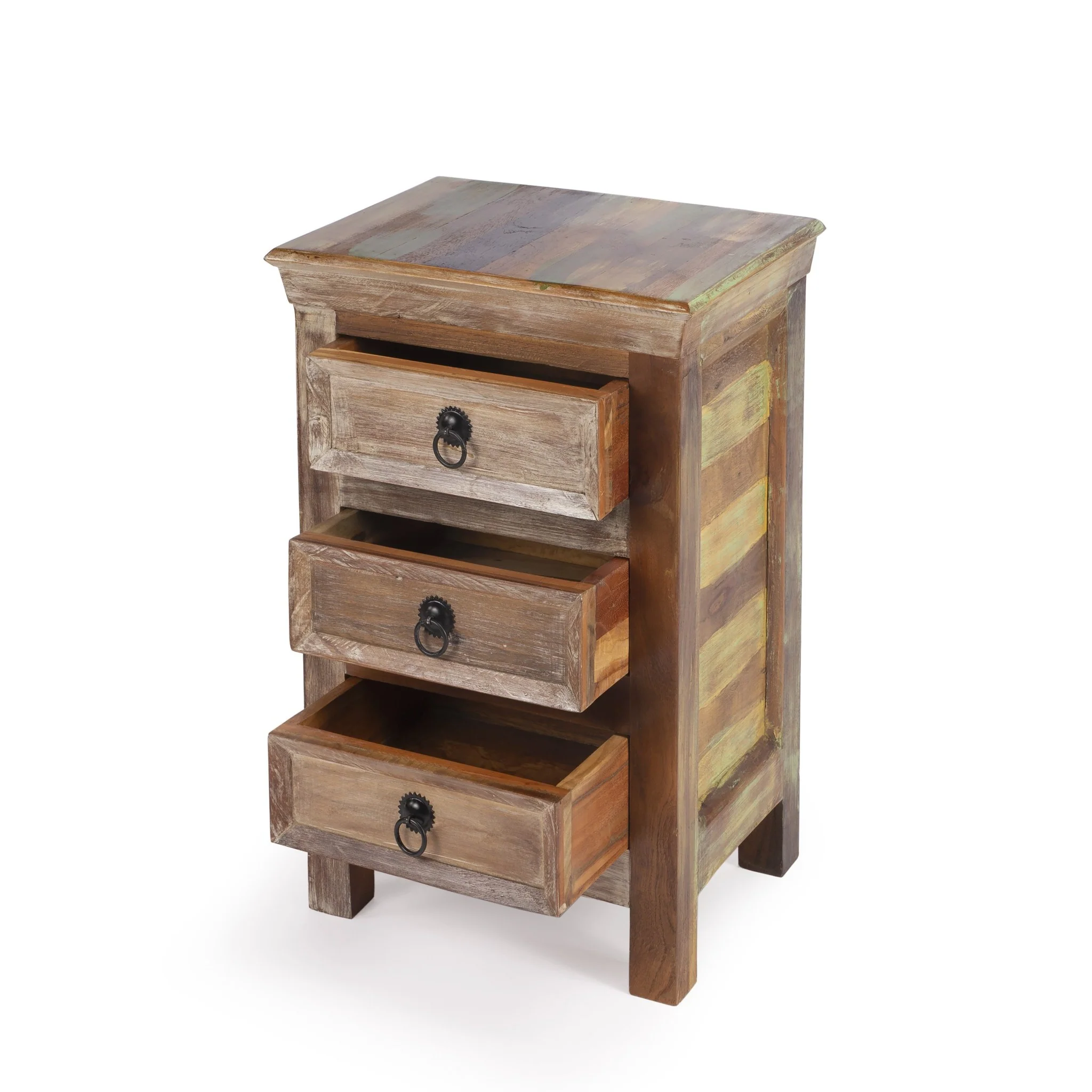 Modern Rustic Three Drawer Accent Chest By Homeroots - Image 3