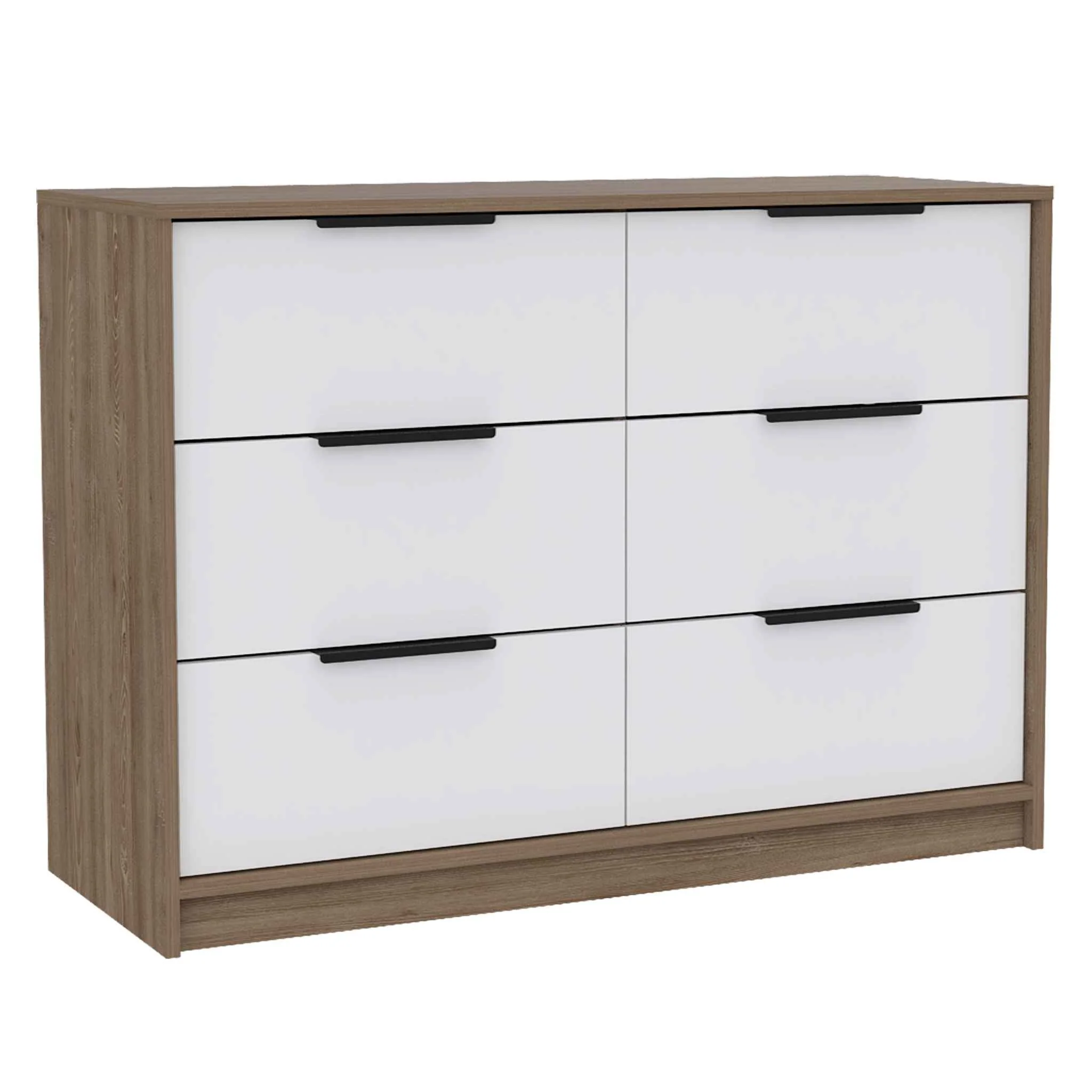 Modern Rustic White And Natural Dresser By Homeroots - Image 6