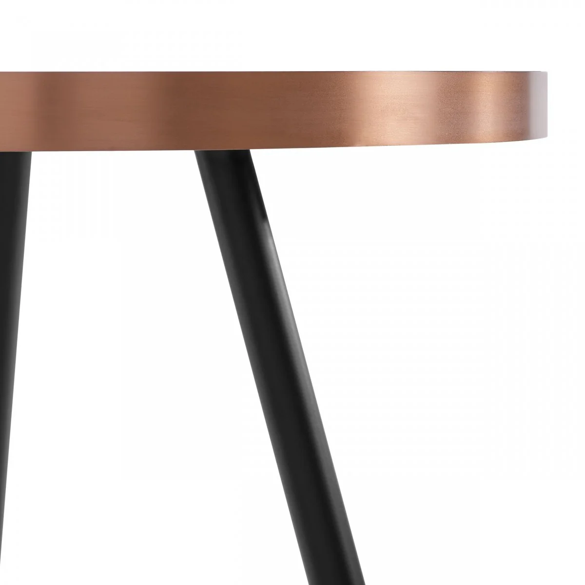 Modern Small Black and Gold Ceramic Coffee Table By Homeroots - Image 4
