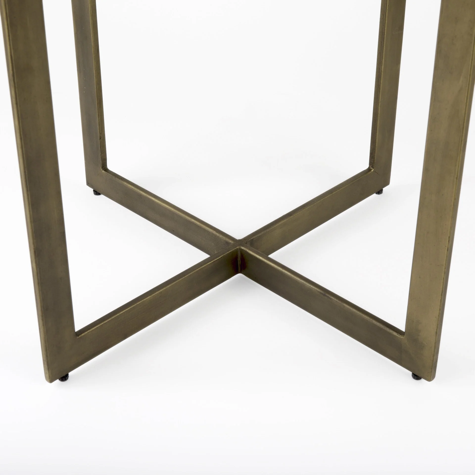 Modern Square Wood And Gold Dining Table By Homeroots - Image 7