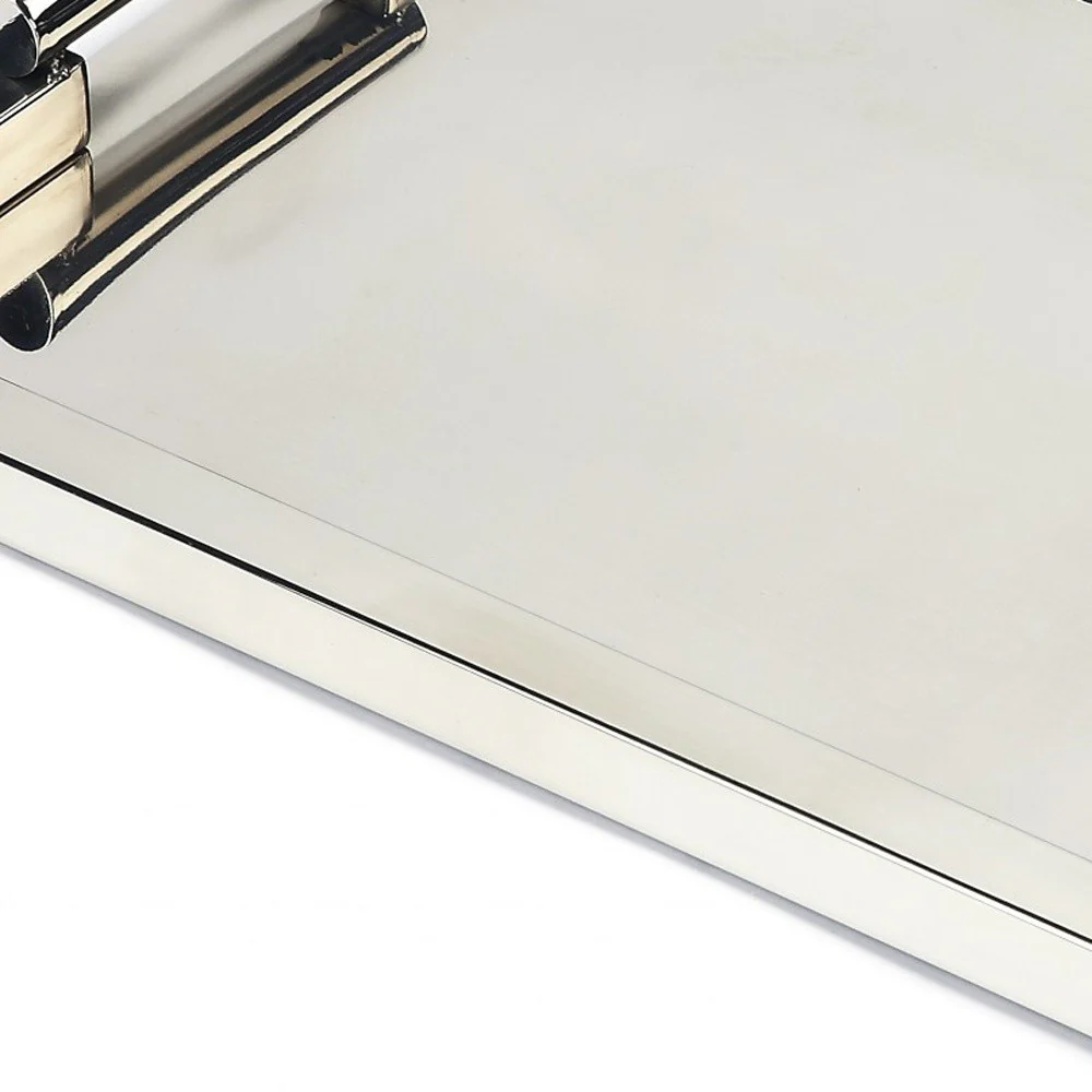 Modern Stainless Steel Serving Tray By Homeroots - Image 4