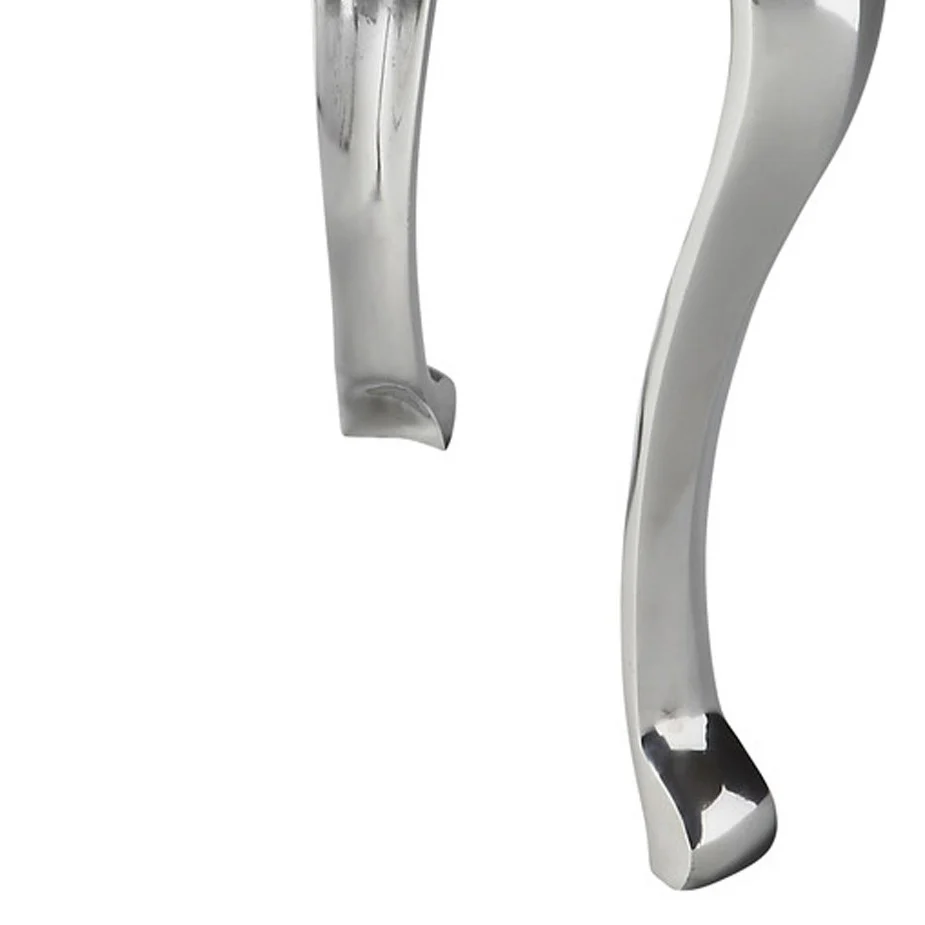 Modern Tripod Aluminum Stool By Homeroots - Image 3