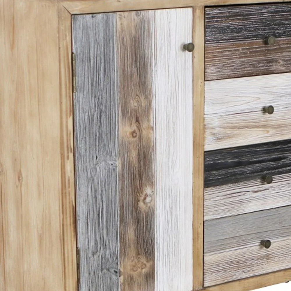 Modern Urban Rustic Accent Storage Cabinet By Homeroots - Image 6