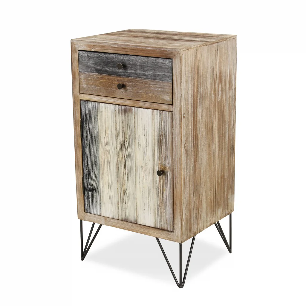 Modern Urban Rustic End Or Side Table By Homeroots - Image 2