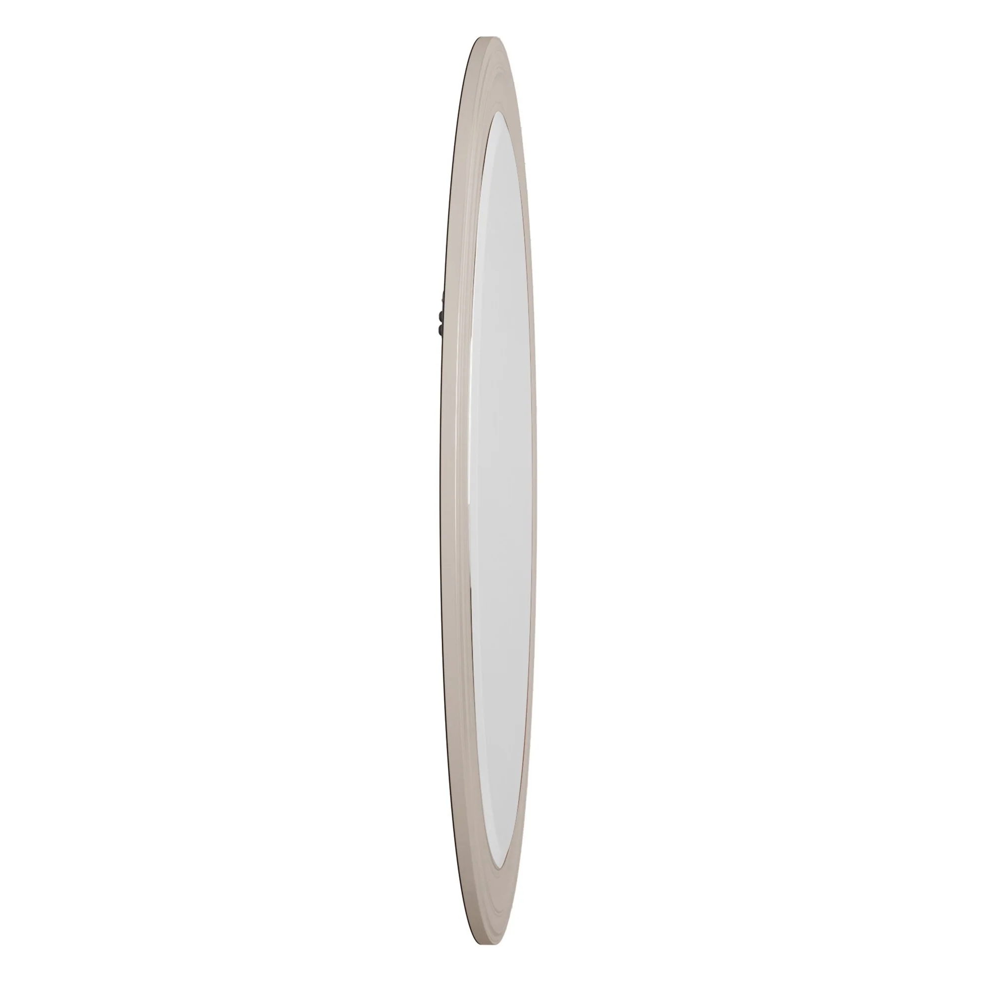 Modern Wall Mirror with Silver Leaf Frame By Homeroots - Image 5