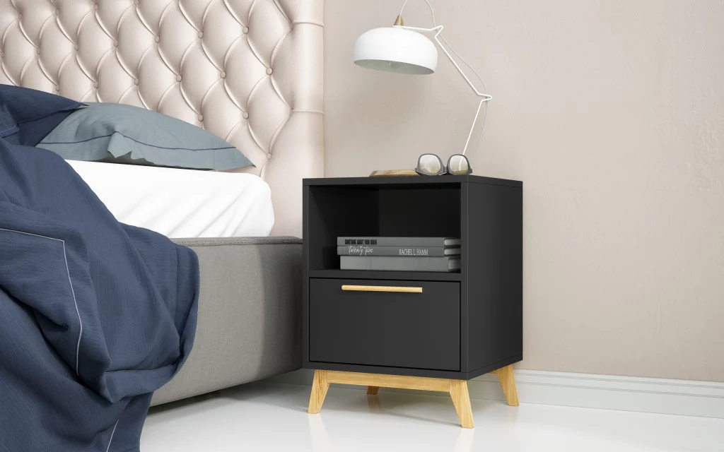 Modern White And Natural Flair Night Stand By Homeroots - Image 11