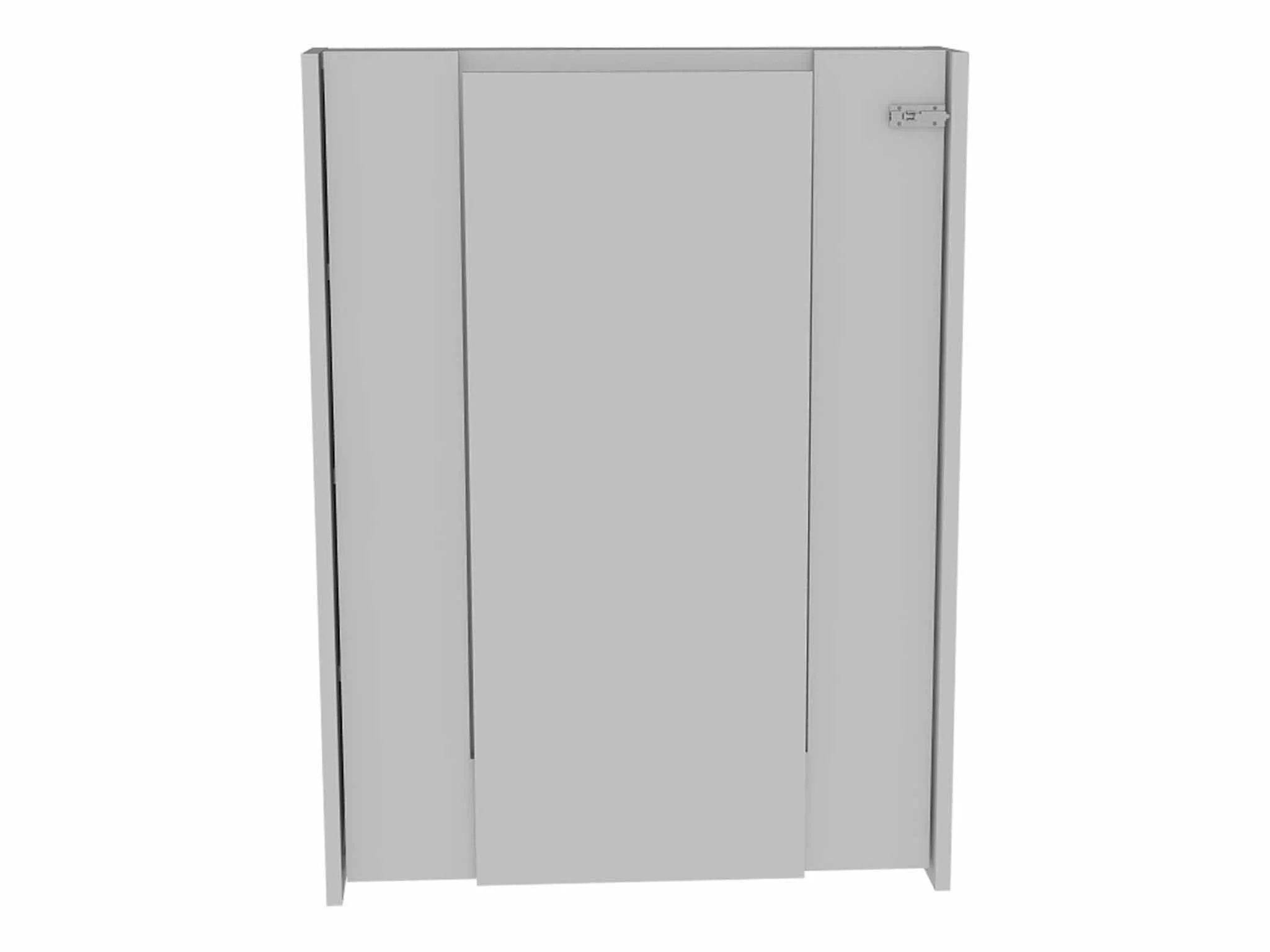 Modern White Retractable Desk or Bar Cabinet By Homeroots - Image 5