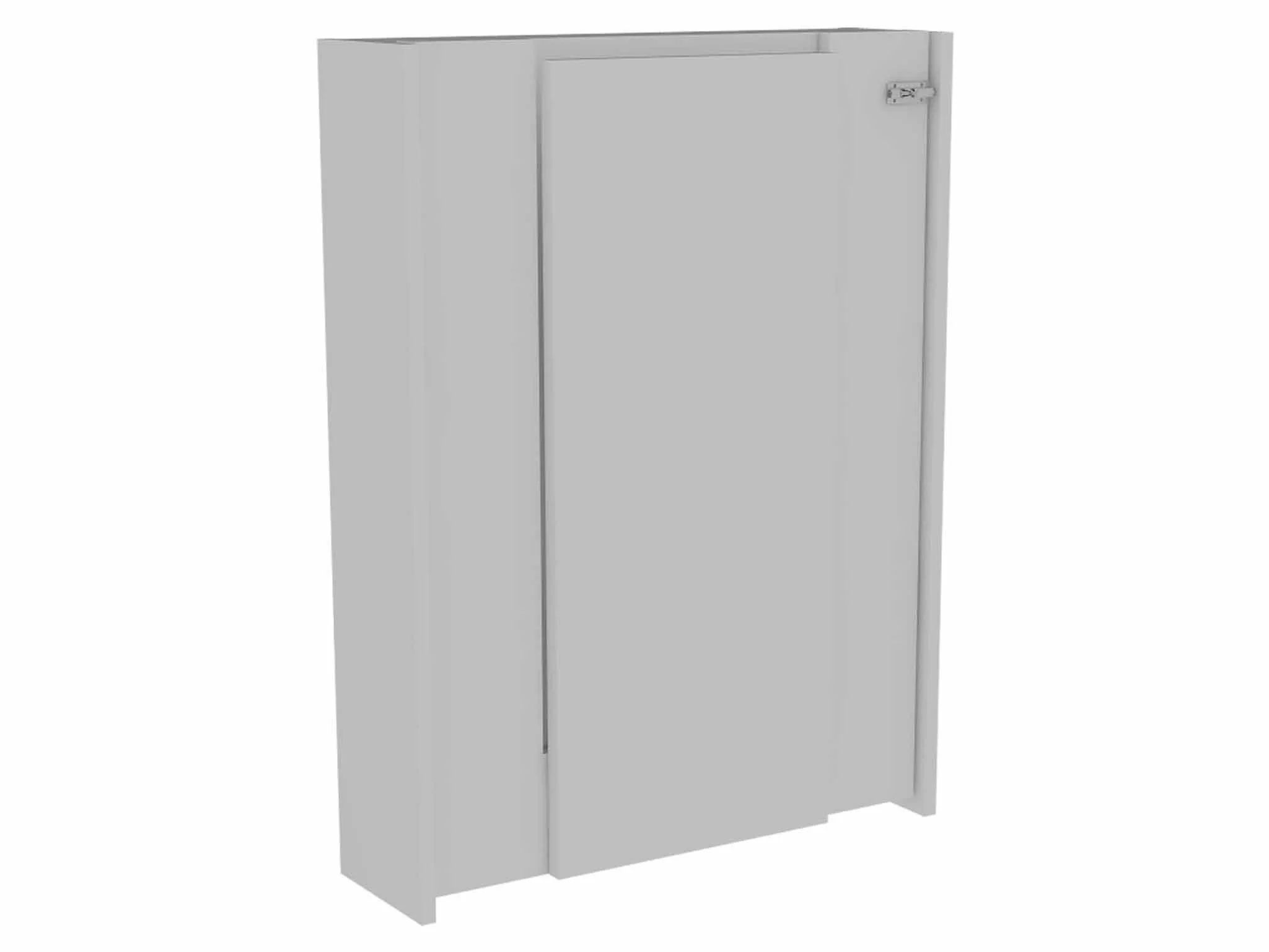 Modern White Retractable Desk or Bar Cabinet By Homeroots - Image 6