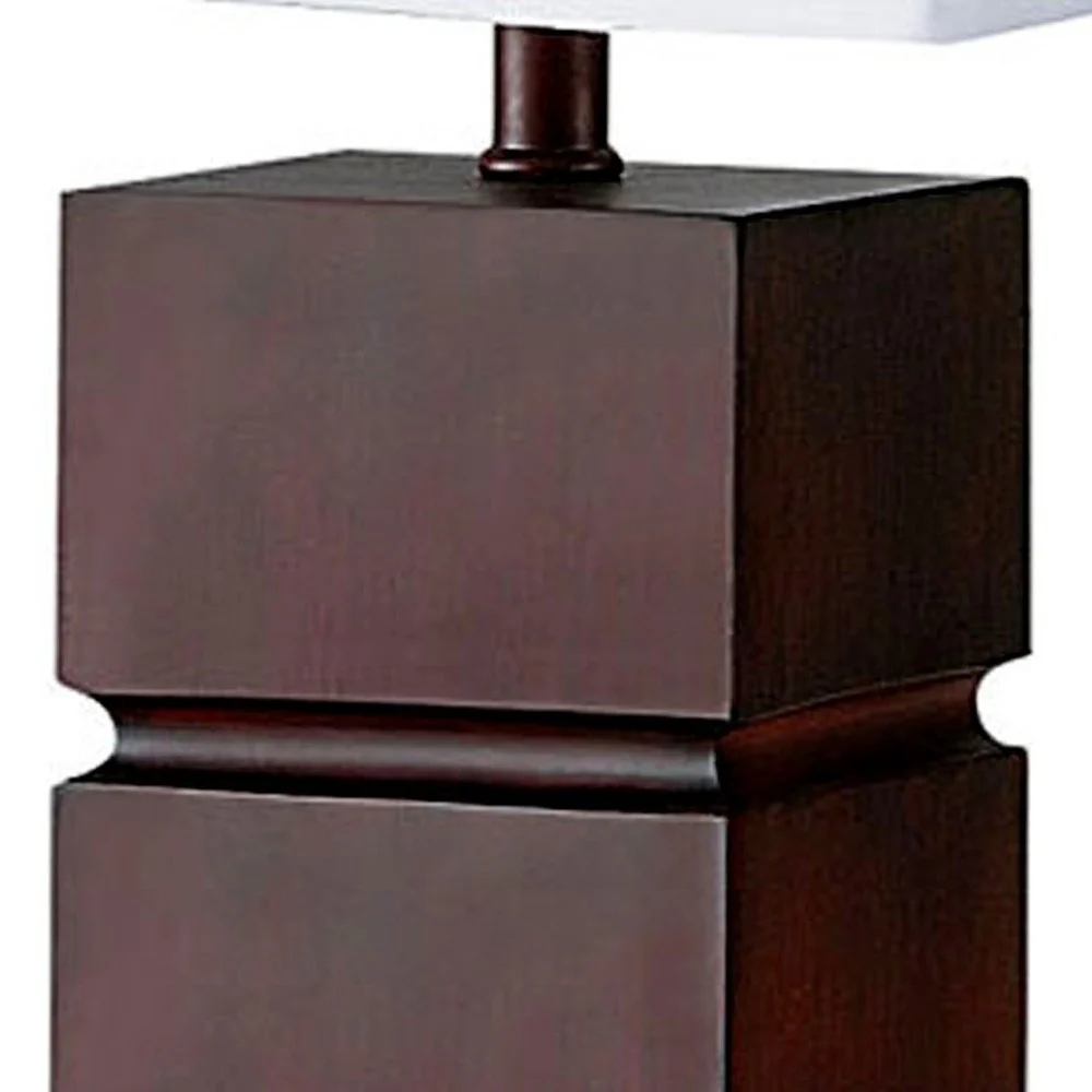 Modern Wooden Stack Table Lamp By Homeroots - Image 3