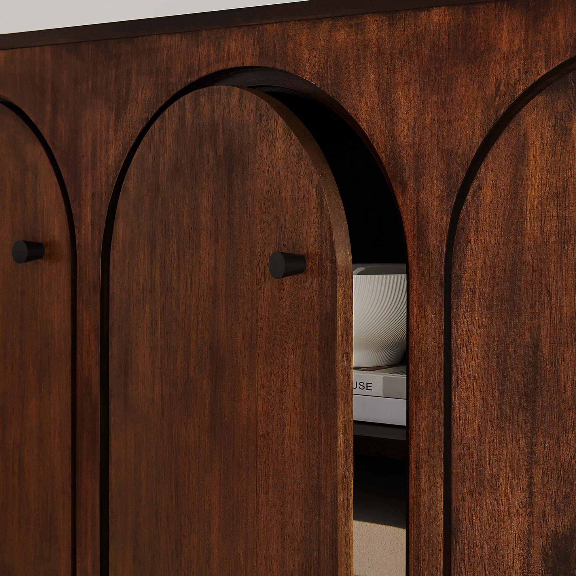 Modway Appia 3-Door Arched Door Sideboard Storage Cabinet - Image 17