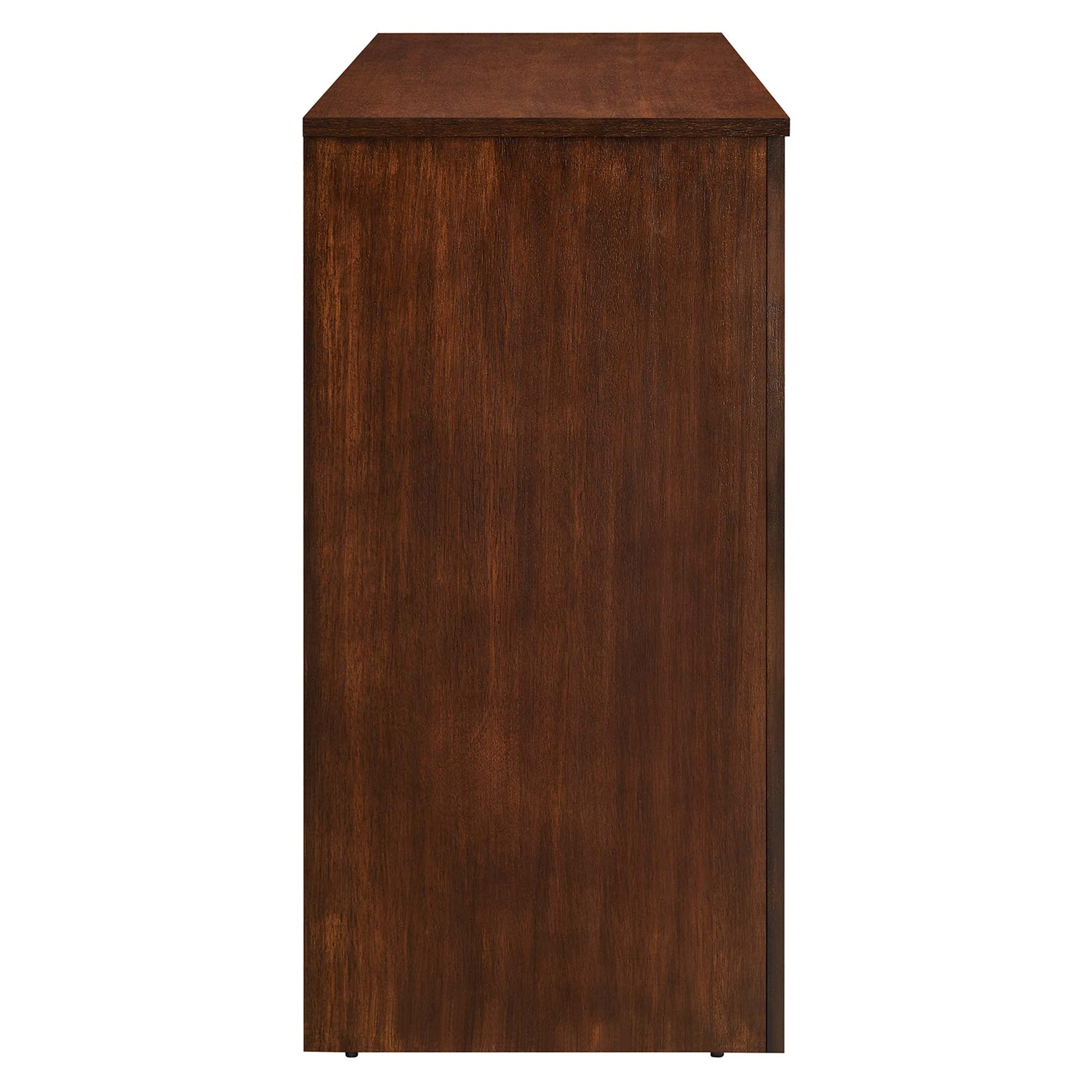 Modway Appia Wood Grain 4-Door Sideboard Storage Cabinet - Image 11