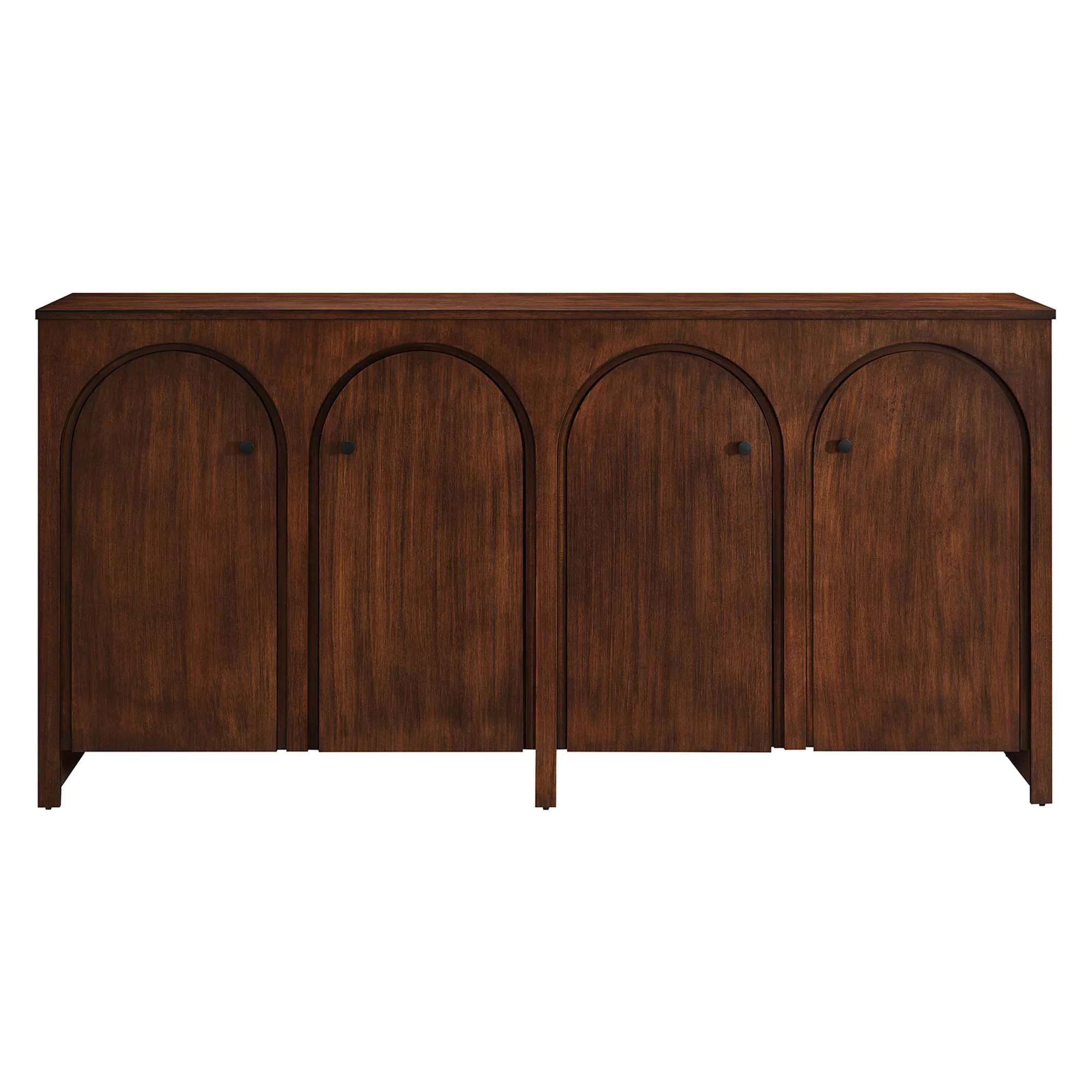 Modway Appia Wood Grain 4-Door Sideboard Storage Cabinet - Image 12