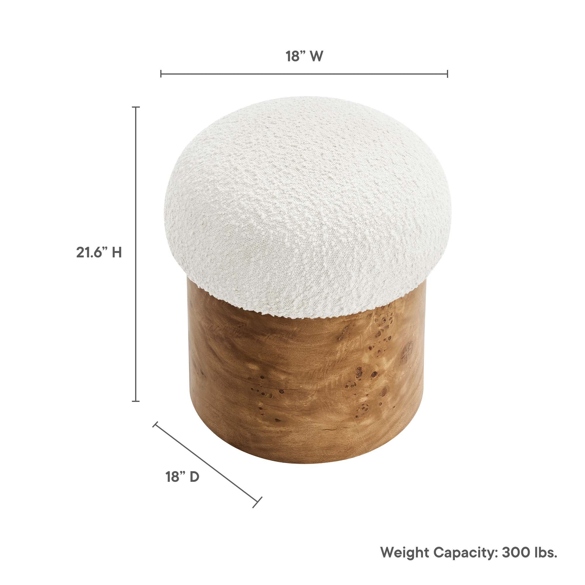 Modway Breeze Boucle Upholstered Ottoman - Image 10