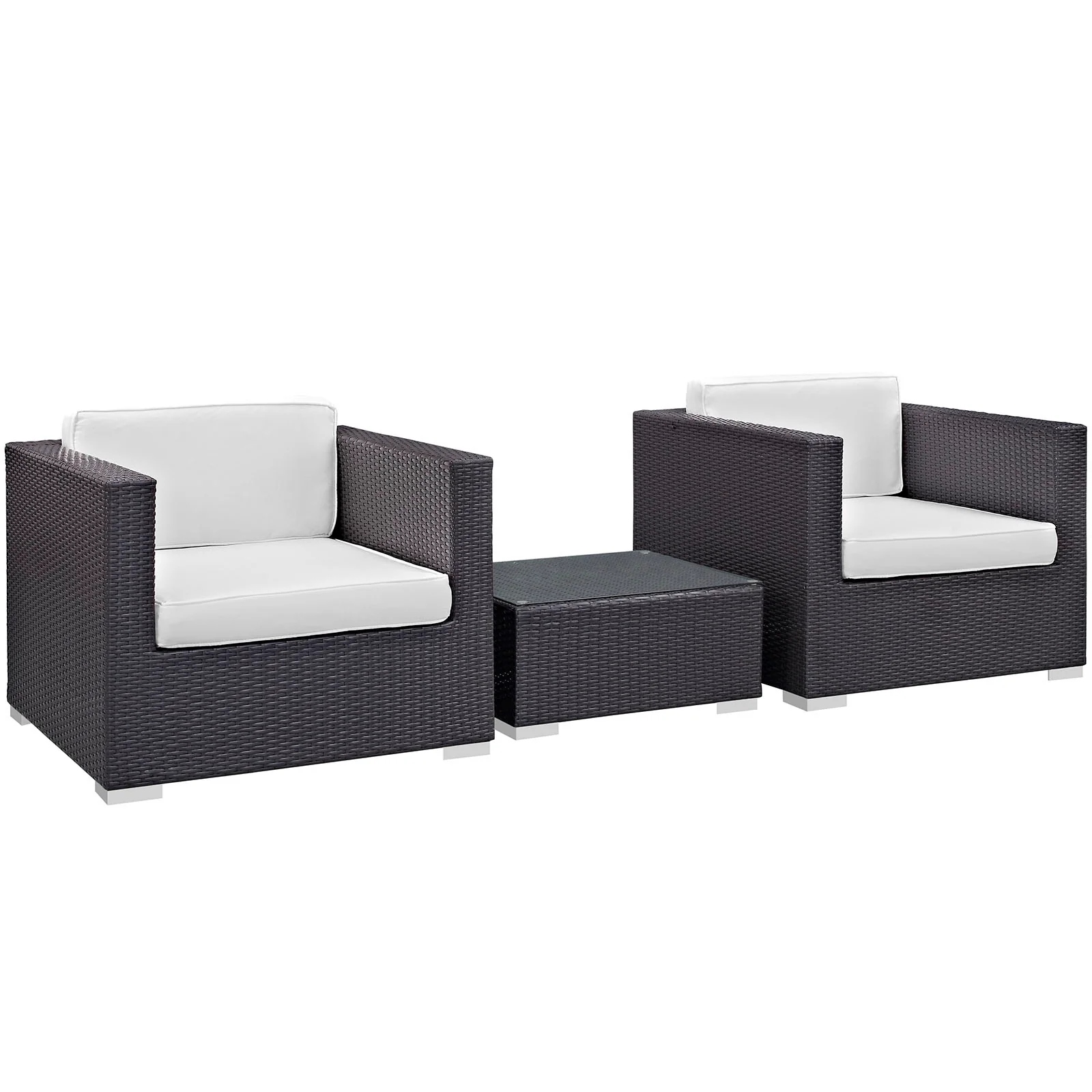Modway Burrow 3 Piece Outdoor Patio Sofa Set - Image 20