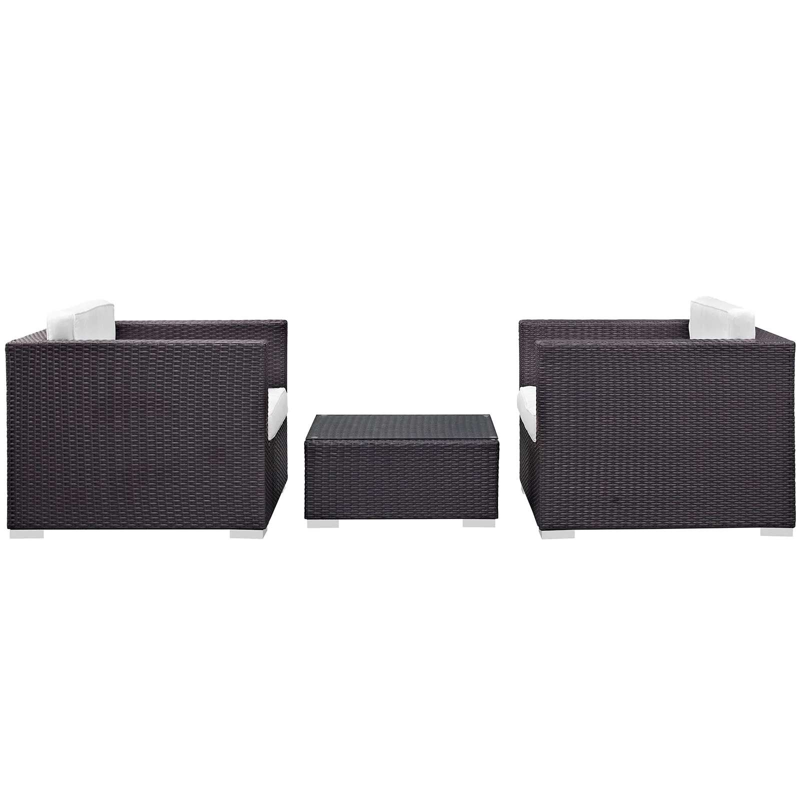 Modway Burrow 3 Piece Outdoor Patio Sofa Set - Image 22