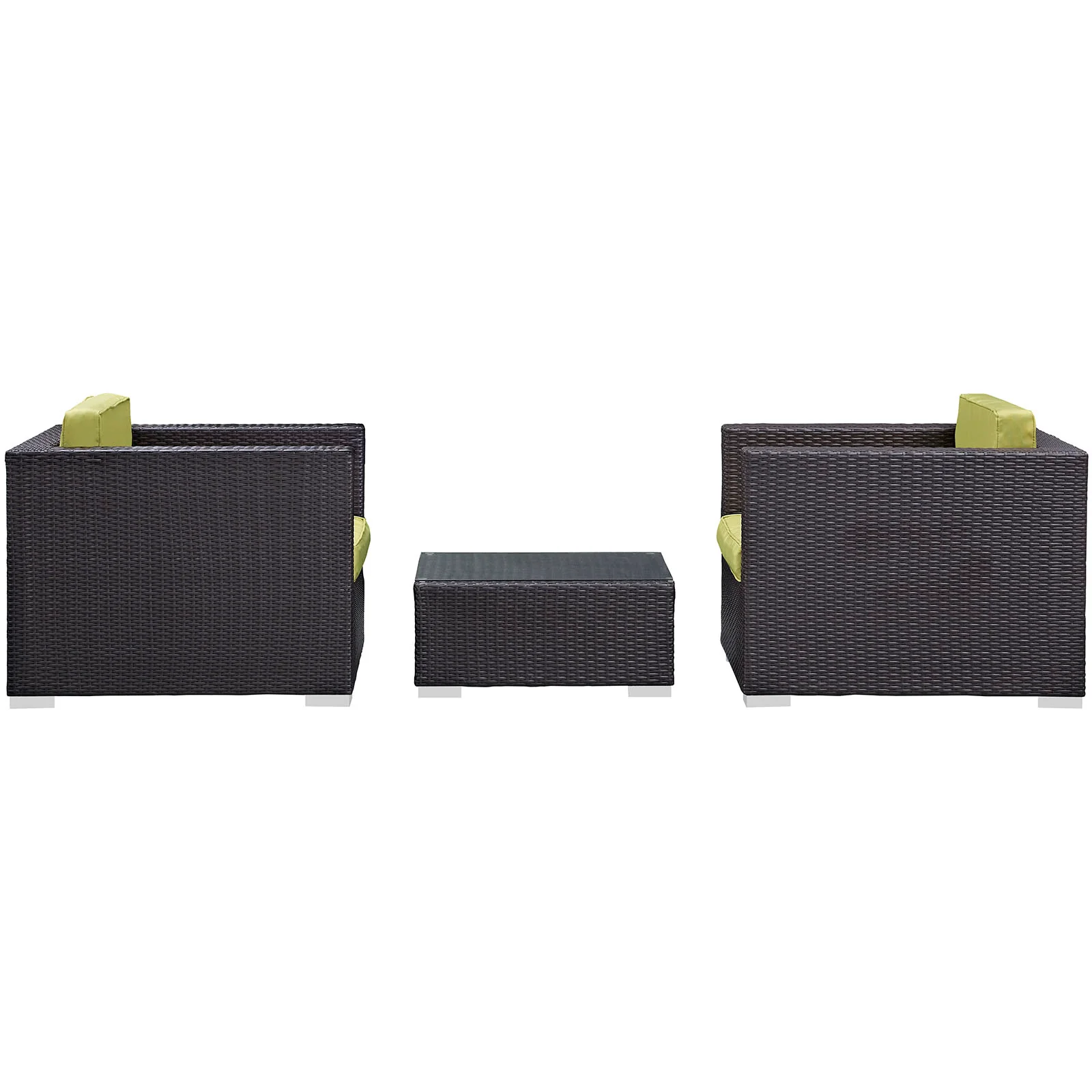Modway Burrow 3 Piece Outdoor Patio Sofa Set - Image 7
