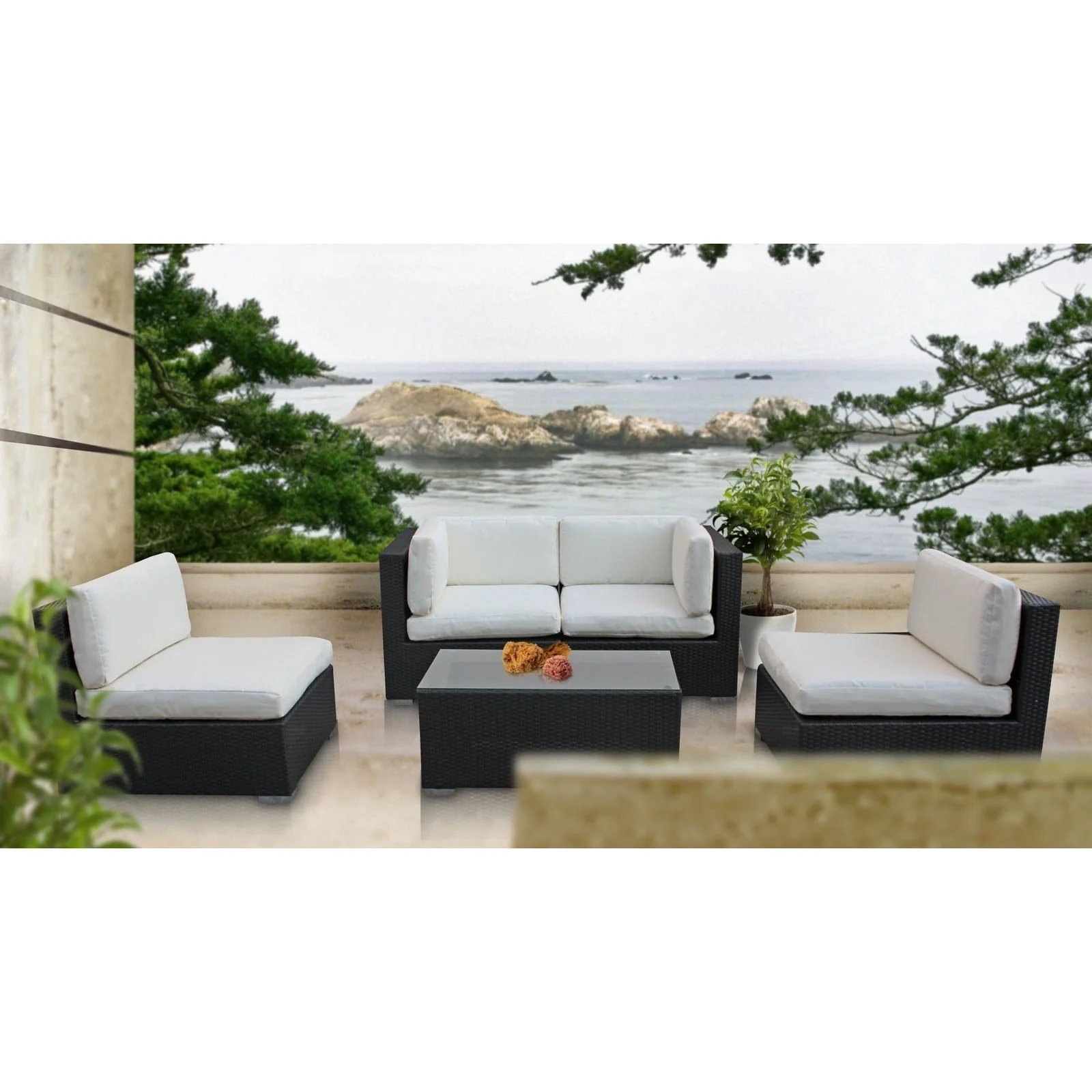 Modway Camfora 5 Piece Outdoor Patio Sectional Set - Image 8