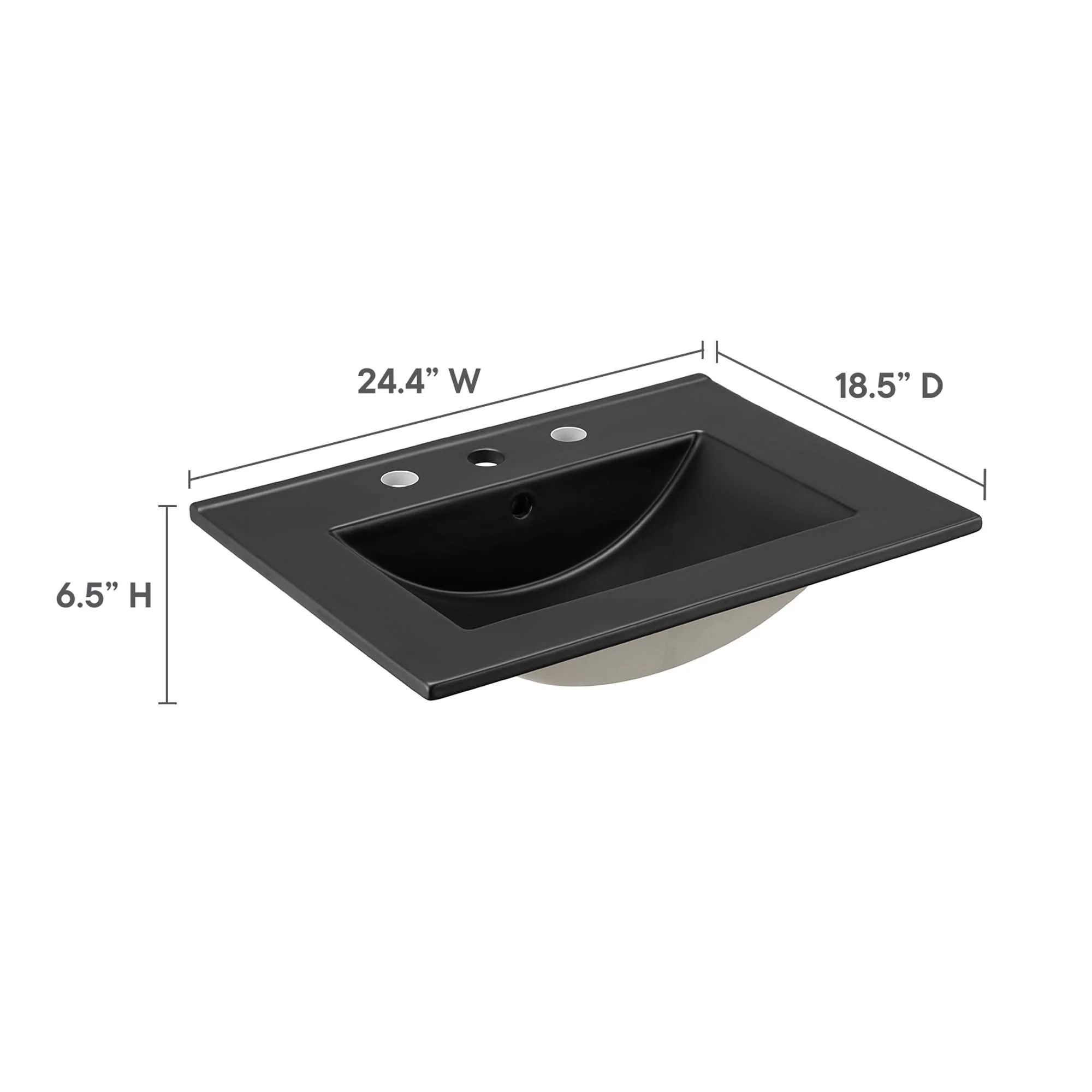 Modway Cayman 24" Bathroom Sink - Image 4