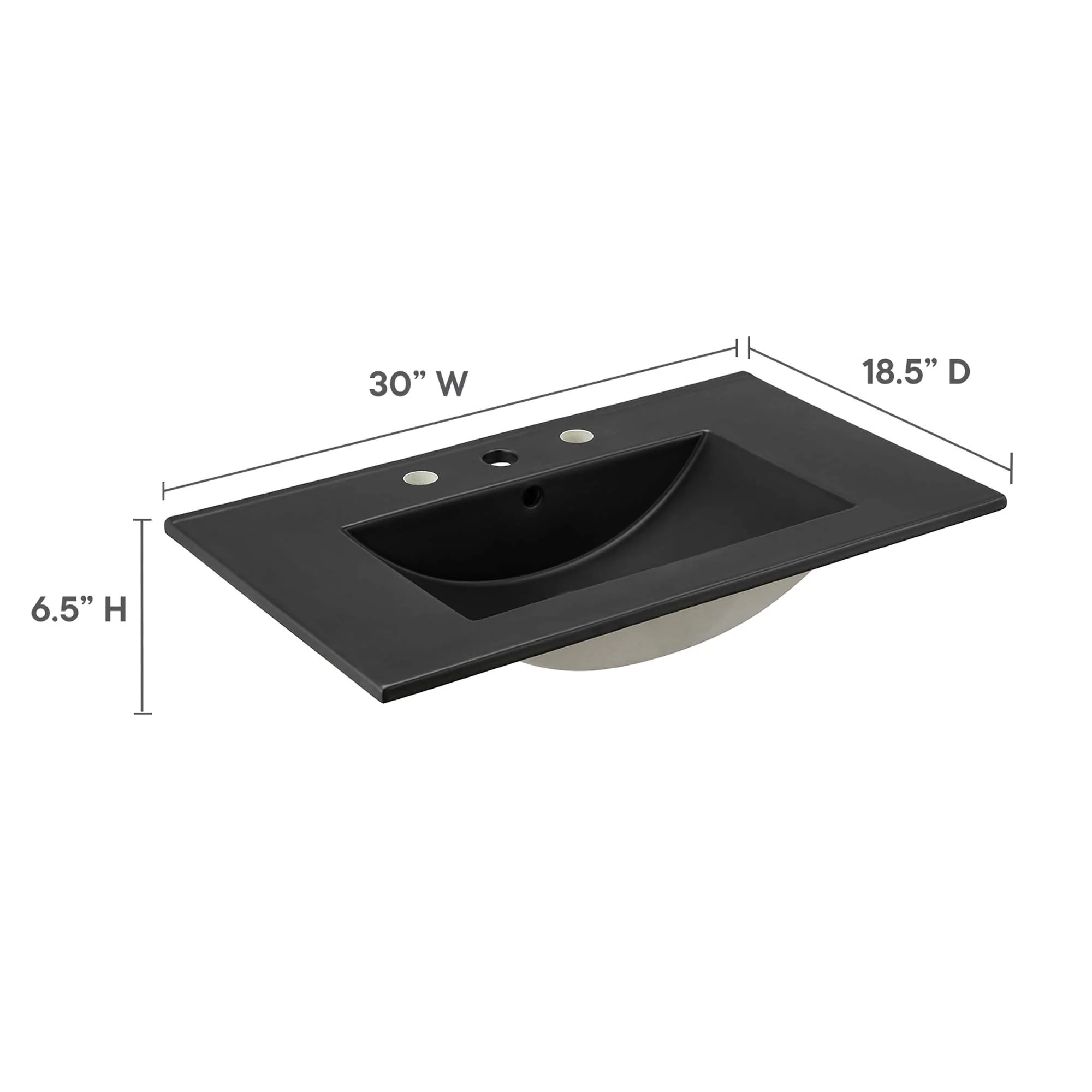 Modway Cayman 30" Bathroom Sink - Image 4