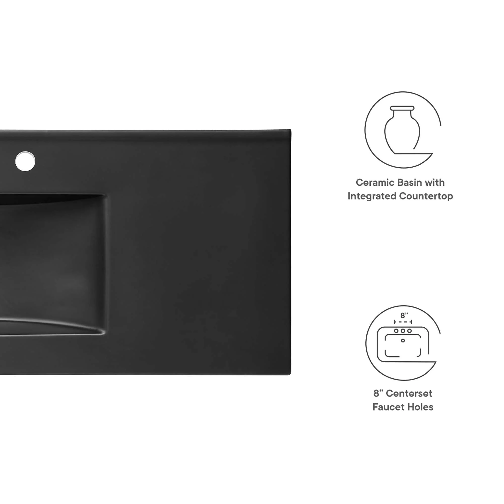 Modway Cayman 48" Single Basin Bathroom Sink - Image 5