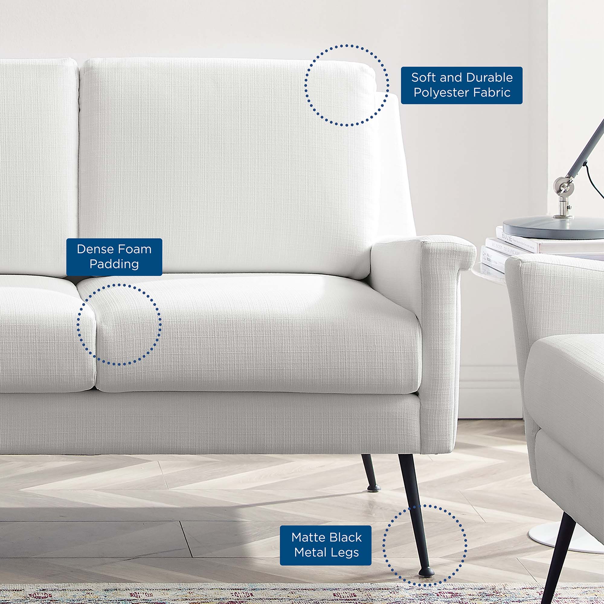 Modway Chesapeake Fabric Sofa - Image 22