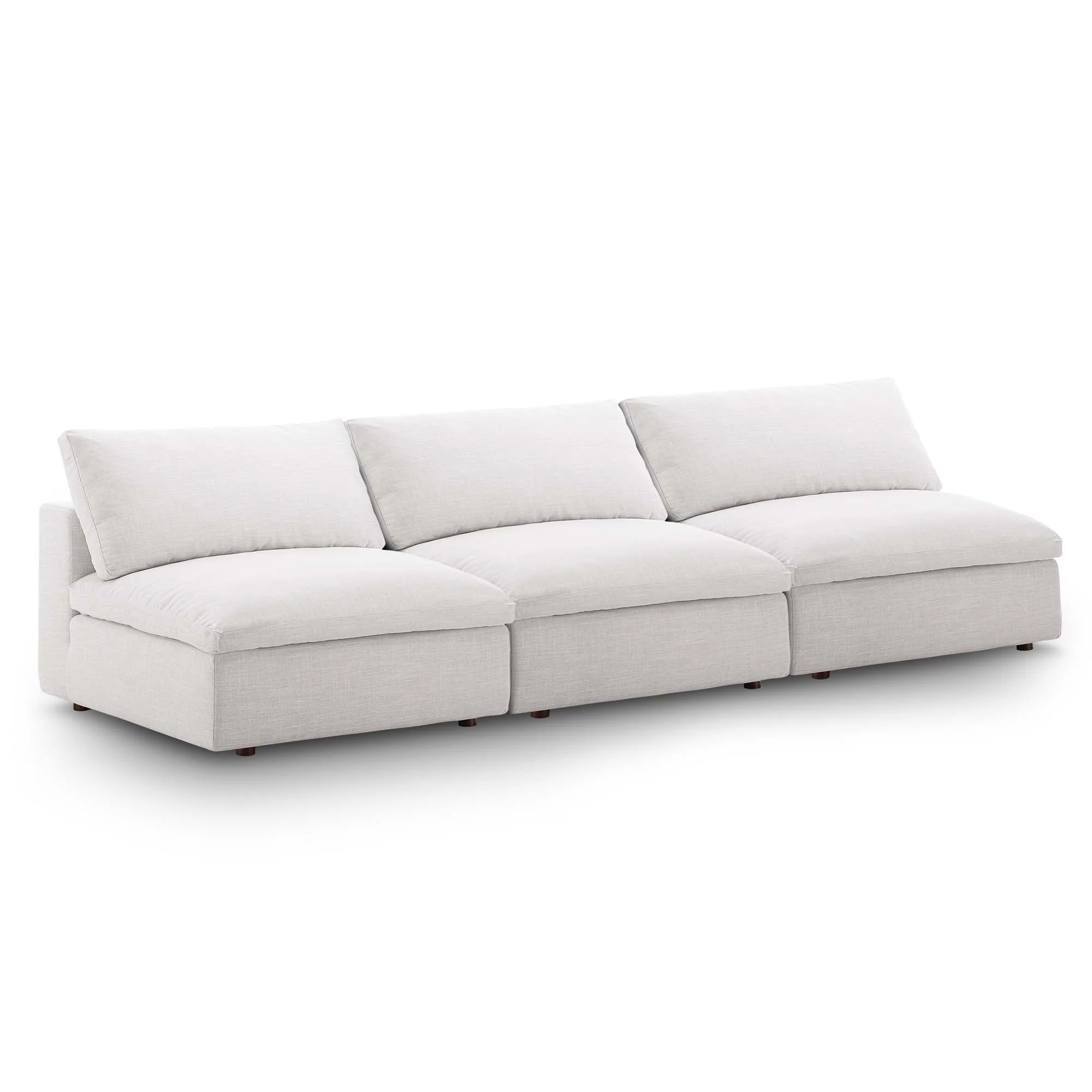 Modway Commix Down Filled Overstuffed 3-Piece Armless Sectional Sofa - Image 2