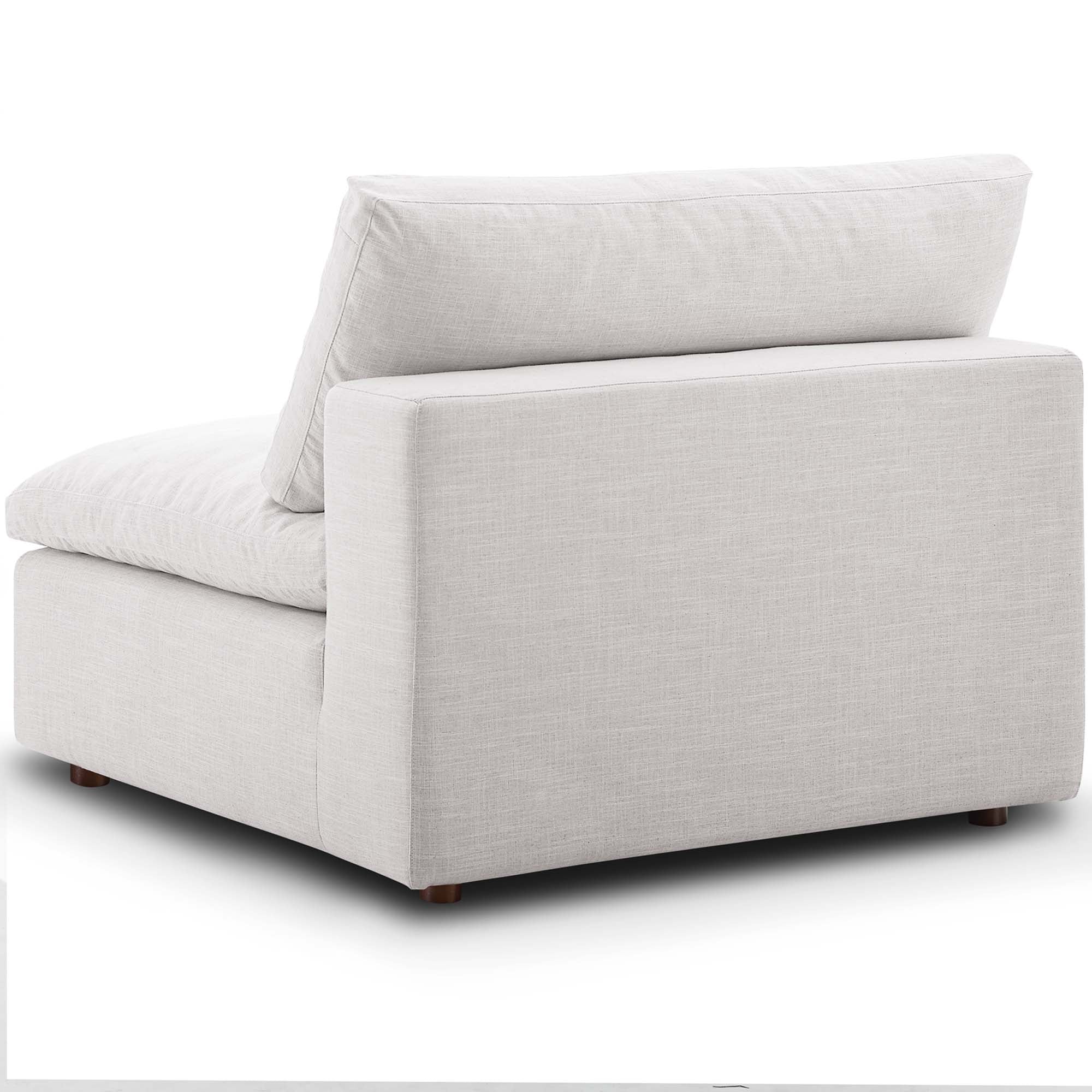 Modway Commix Down Filled Overstuffed 3-Piece Armless Sectional Sofa - Image 4