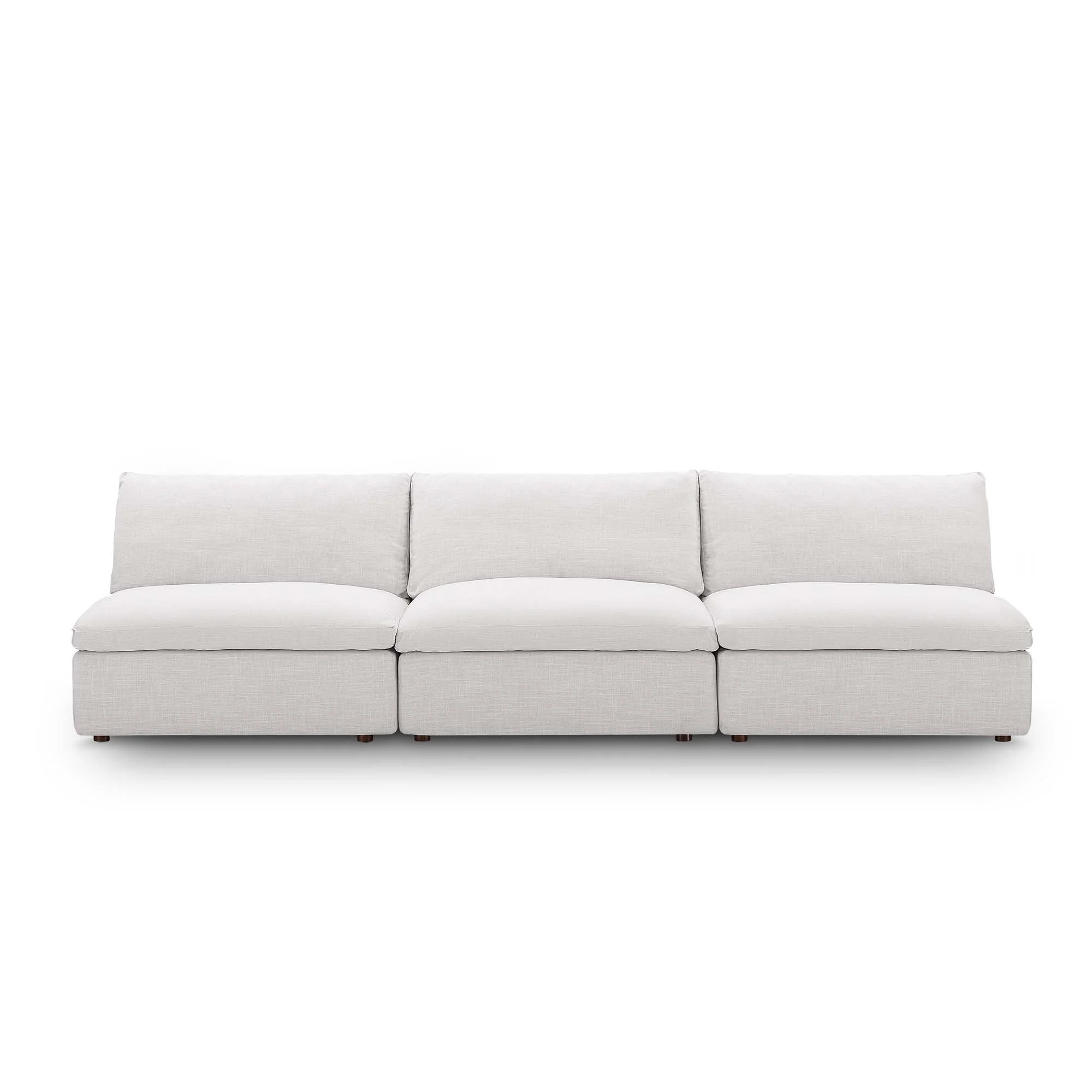 Modway Commix Down Filled Overstuffed 3-Piece Armless Sectional Sofa - Image 6