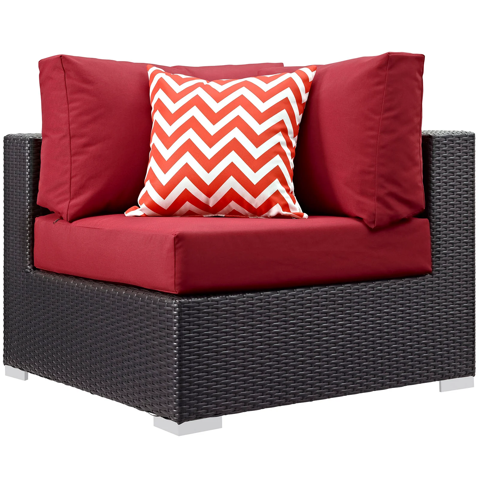 Modway Convene 7 Piece Outdoor Patio Sectional Set - Image 9