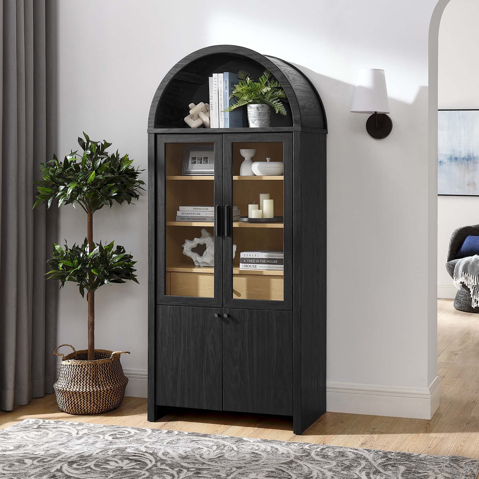 Modway Evie Arched Tall Display Cabinet - Image 11