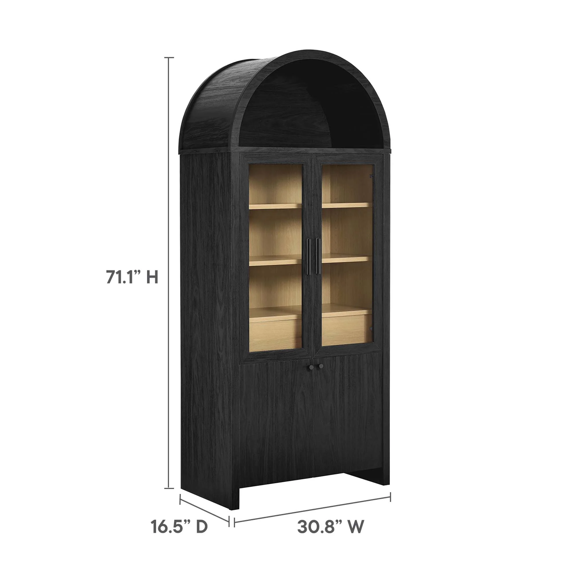 Modway Evie Arched Tall Display Cabinet - Image 9