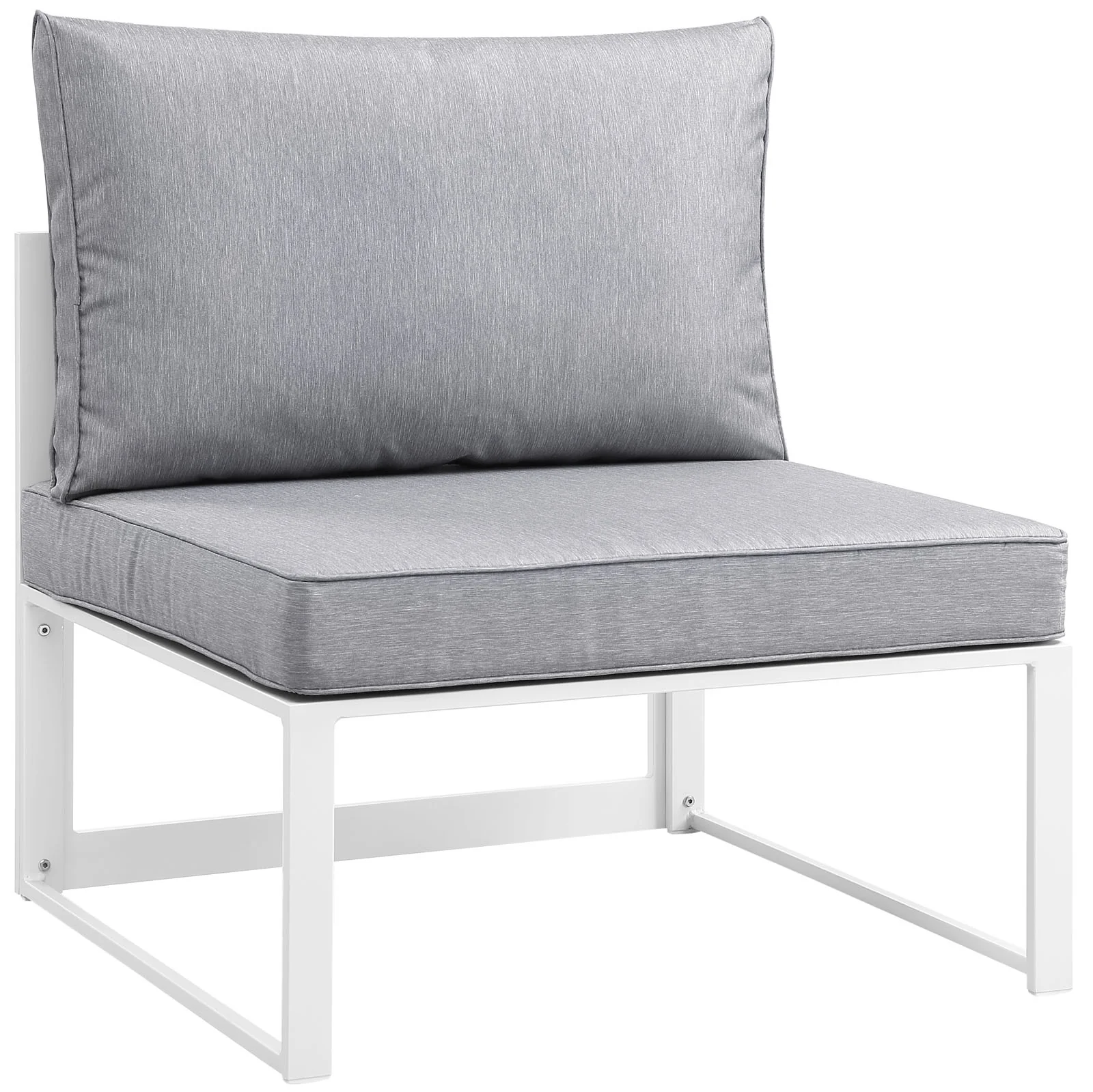 Modway Fortuna 5 Piece Outdoor Patio Sectional Sofa Set - Image 3