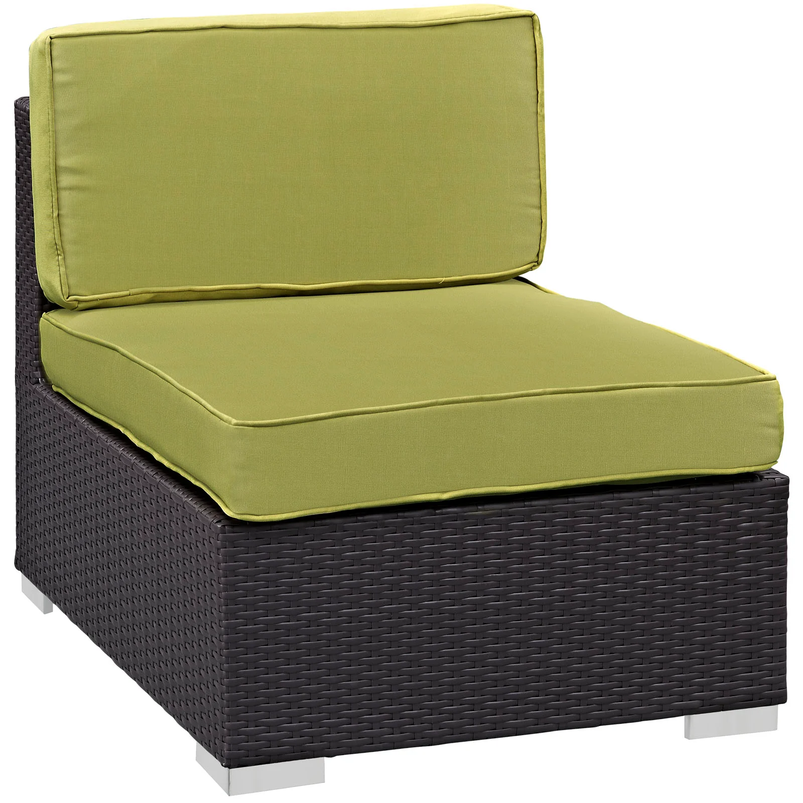 Modway Gather Armless Outdoor Patio Sectional - Image 4