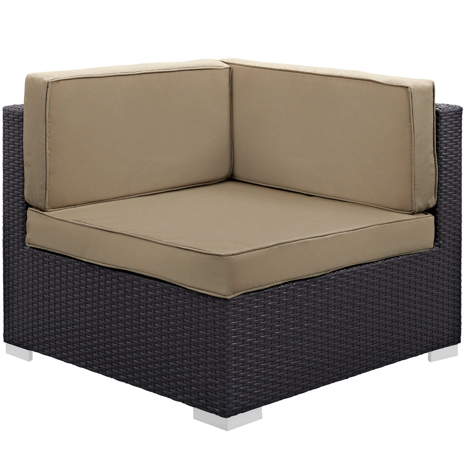 Modway Gather Corner and Middle Outdoor Patio Sectional Set - Image 2