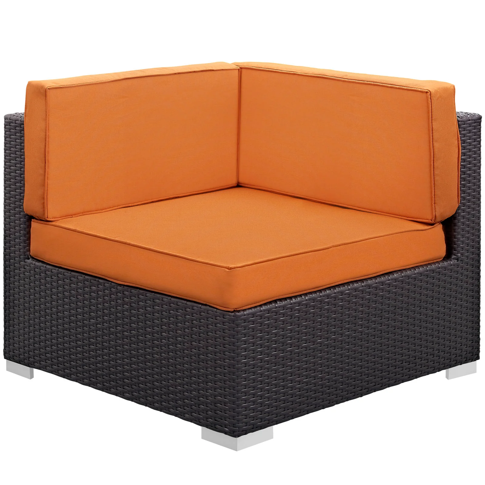 Modway Gather Corner and Middle Outdoor Patio Sectional Set - Image 6