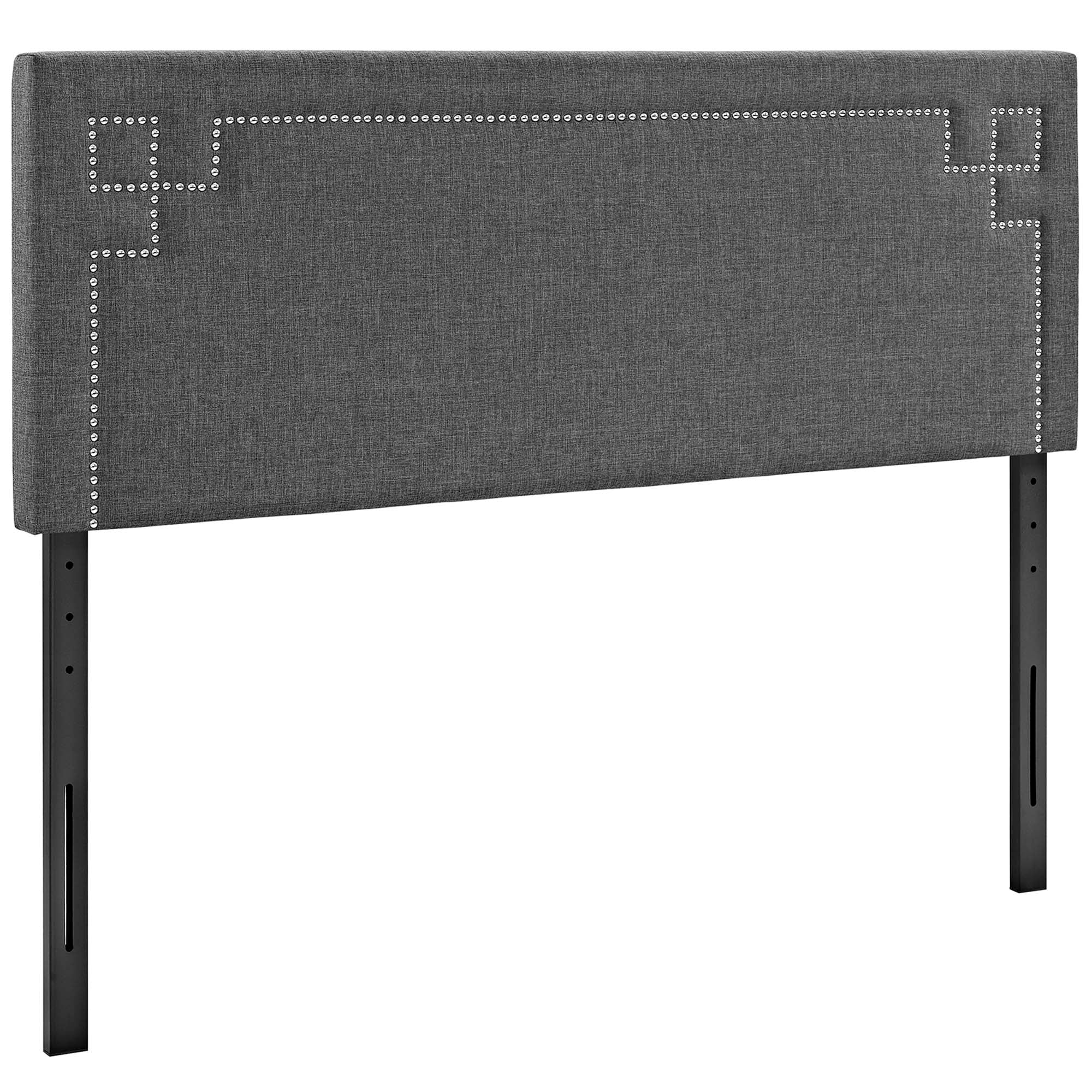Modway Helen Fabric Queen Bed Frame with Round Splayed Legs - Image 11