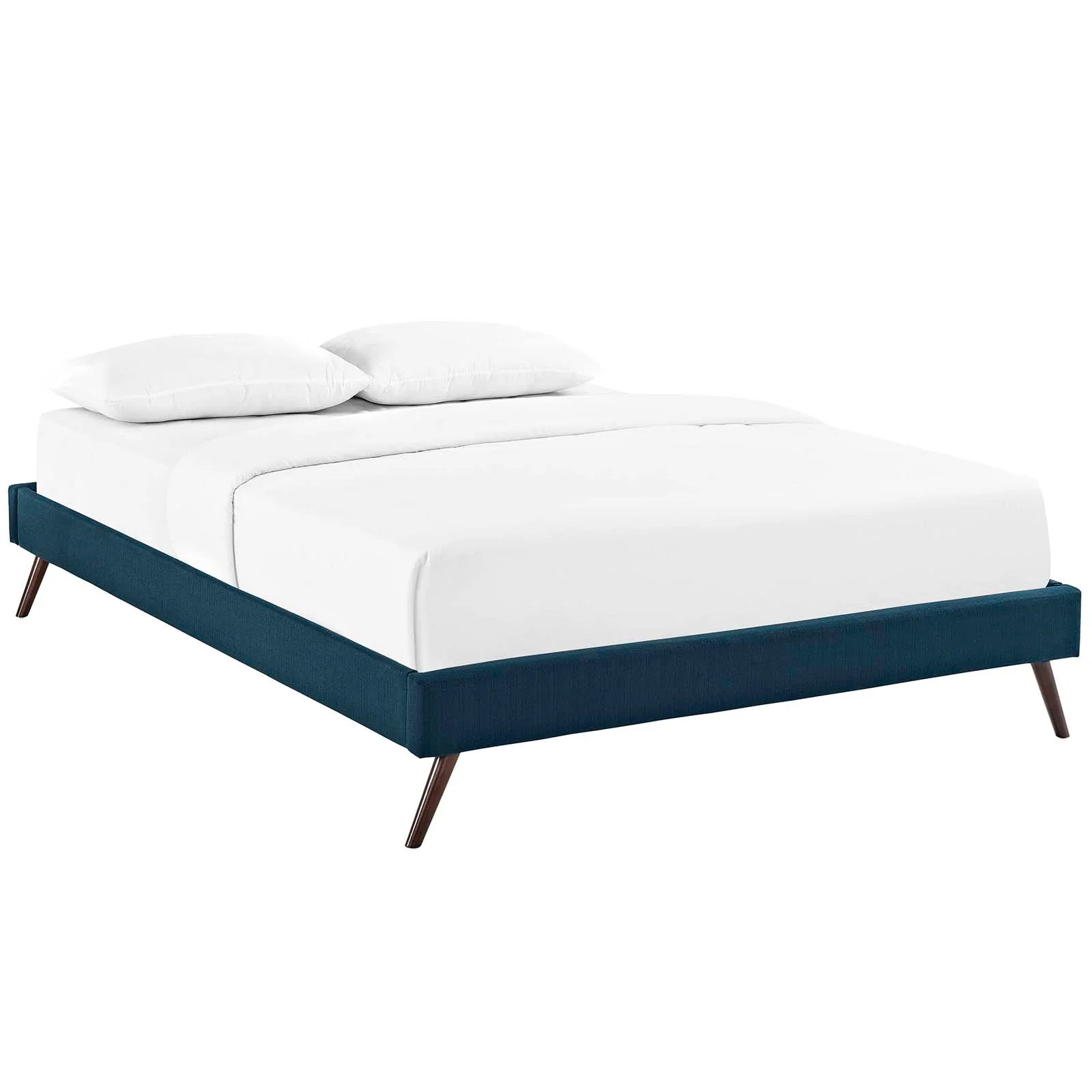 Modway Helen Fabric Queen Bed Frame with Round Splayed Legs - Image 2