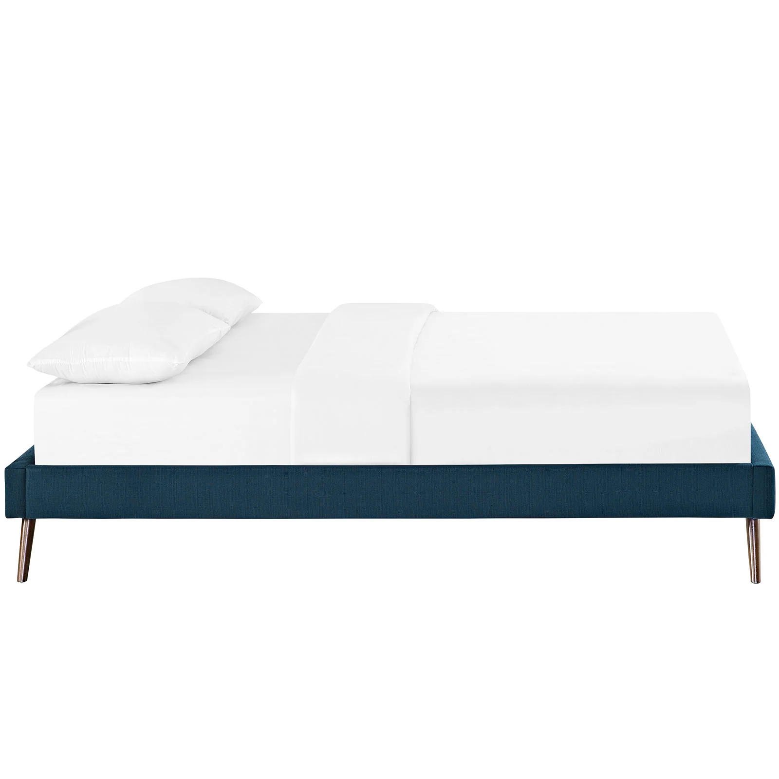 Modway Helen Fabric Queen Bed Frame with Round Splayed Legs - Image 4