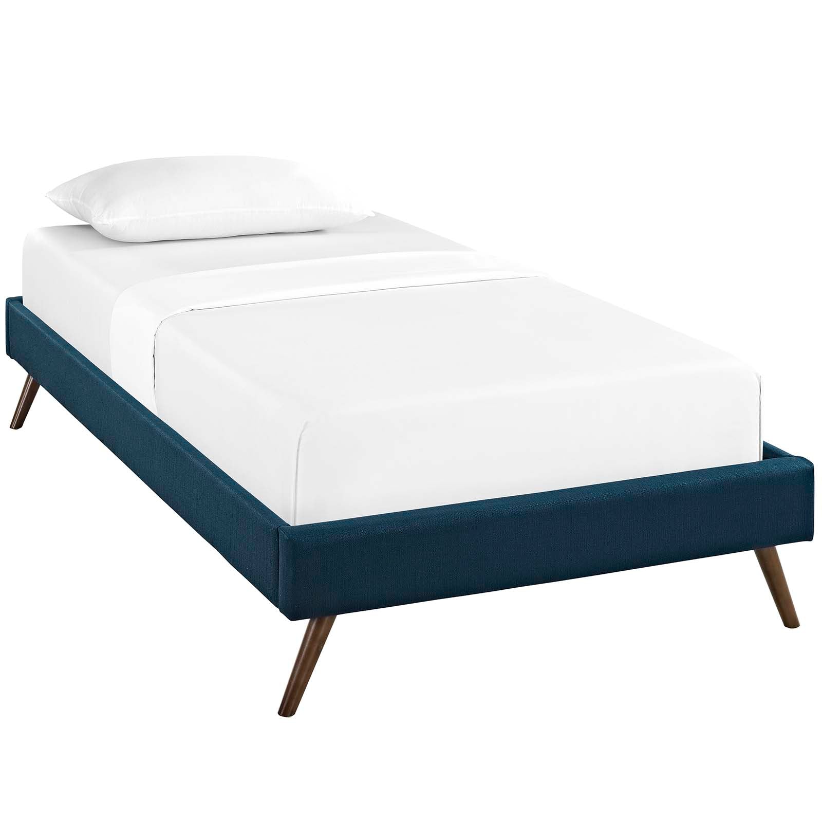 Modway Helen Fabric Twin Bed Frame with Round Splayed Legs - Image 2