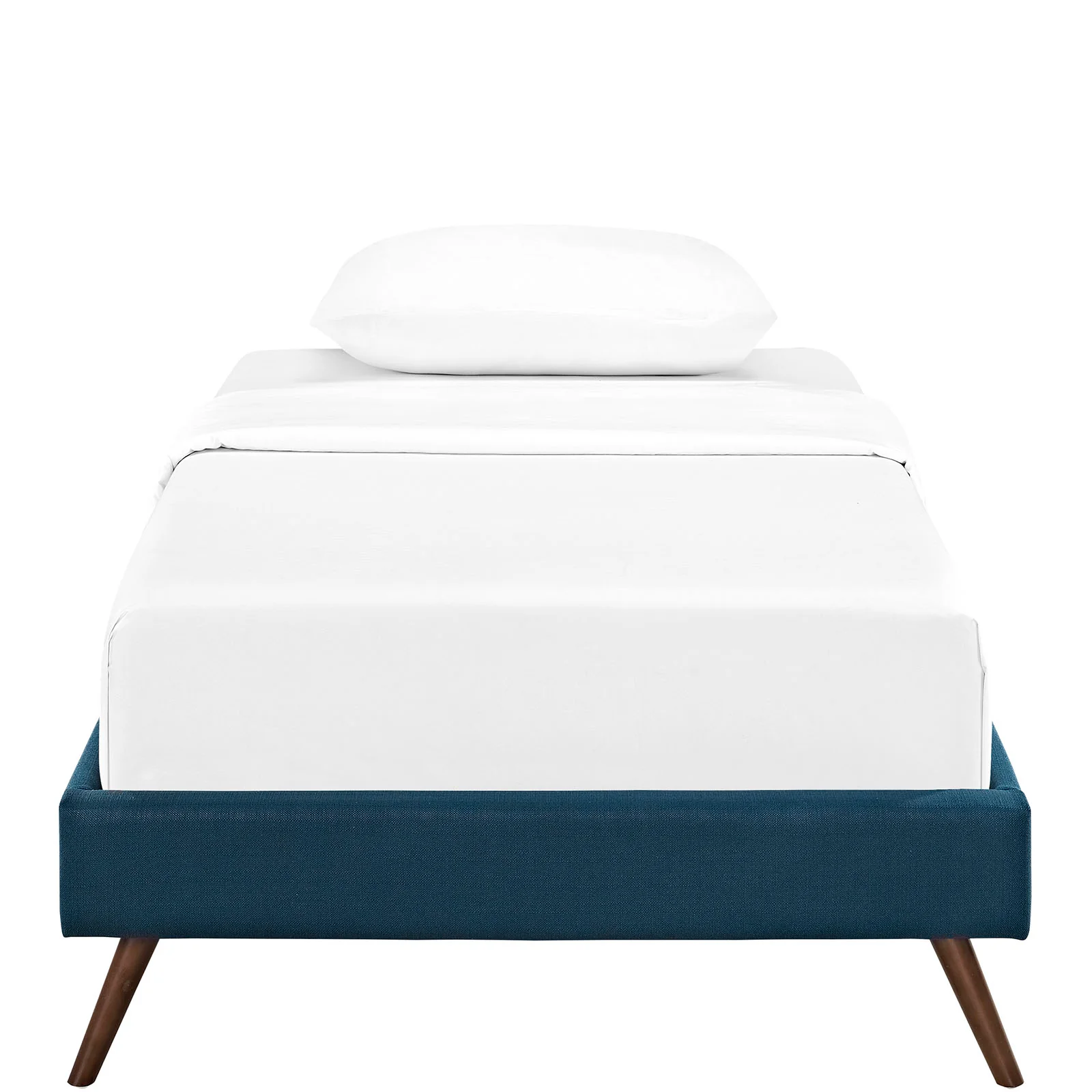 Modway Helen Fabric Twin Bed Frame with Round Splayed Legs - Image 5